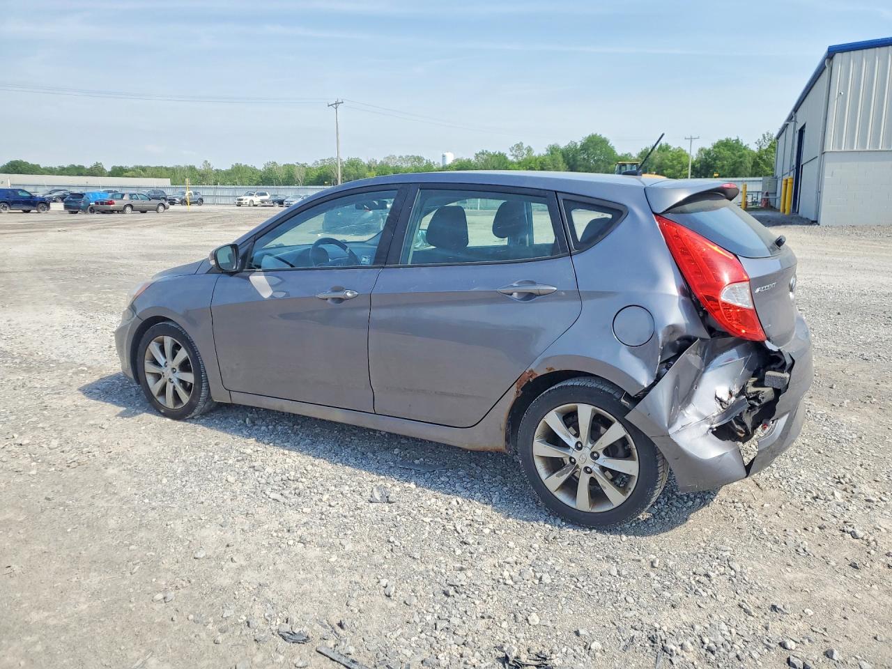 2013 Hyundai Accent Se Gray vin: KMHCU5AE3DU138358