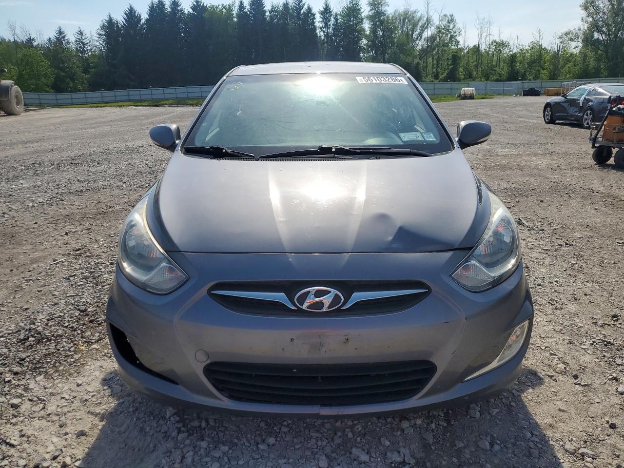 2013 Hyundai Accent Se Gray vin: KMHCU5AE3DU138358