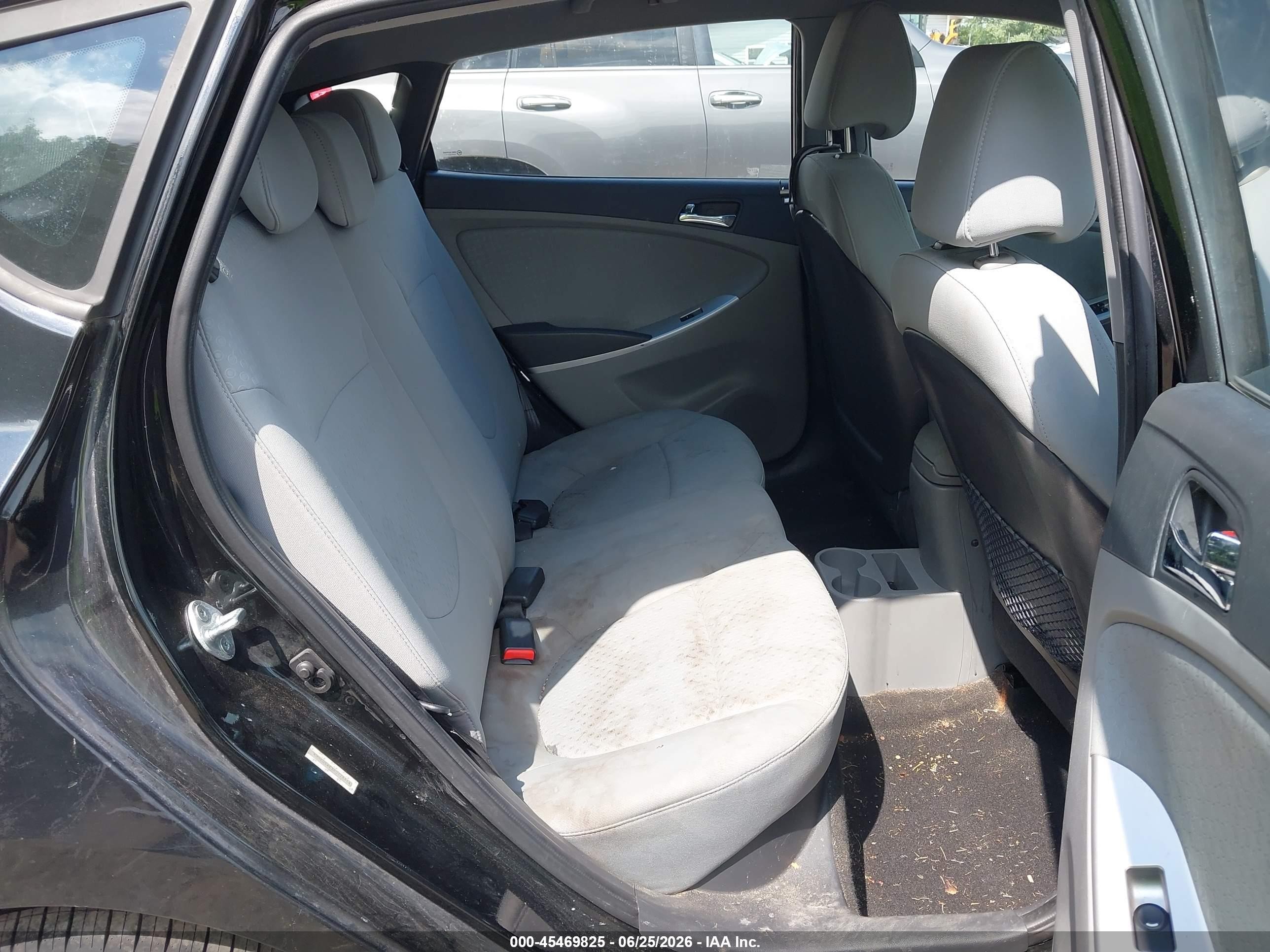 2014 Hyundai Accent Se Black vin: KMHCU5AE3EU178666