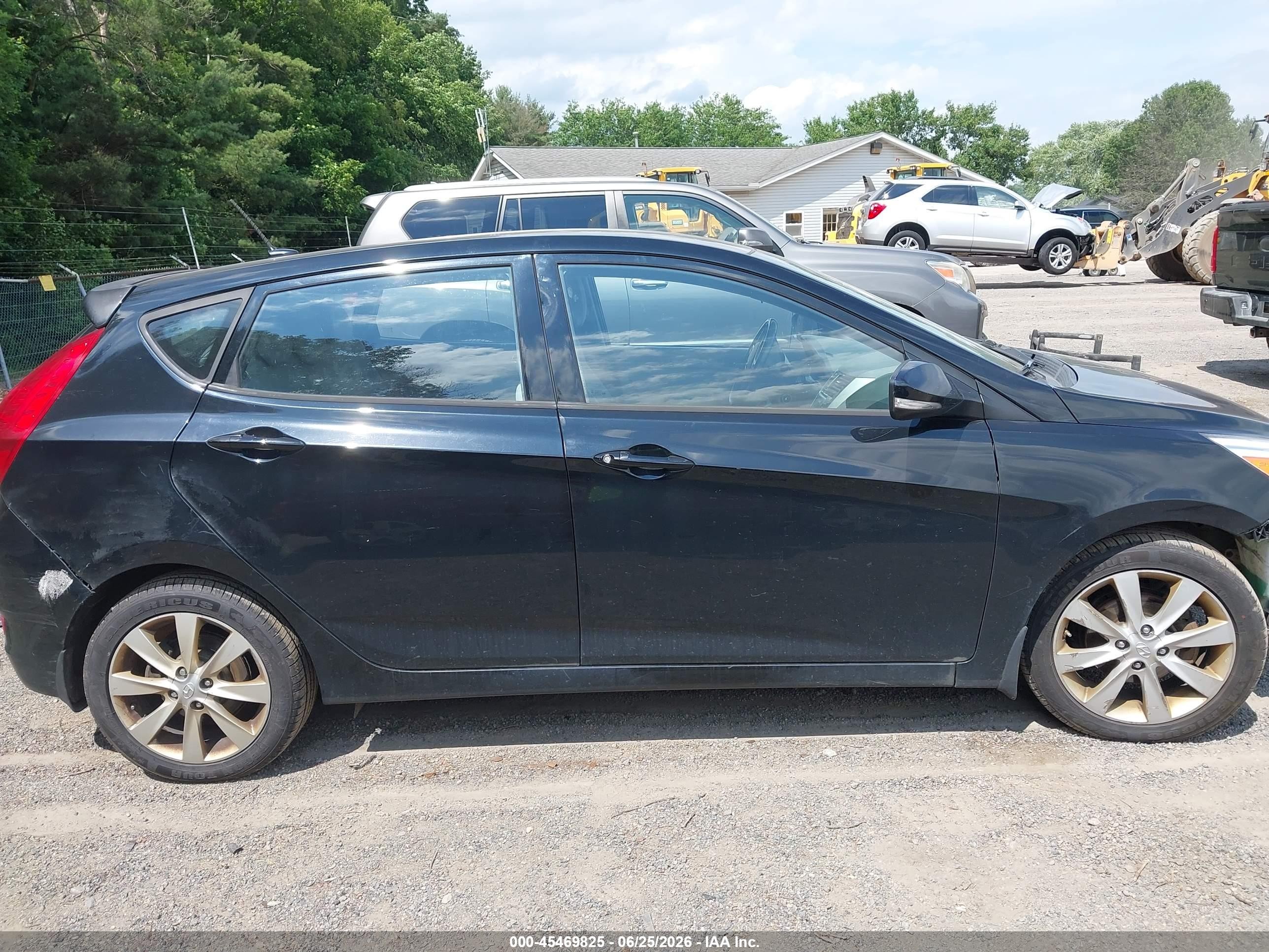 2014 Hyundai Accent Se Black vin: KMHCU5AE3EU178666