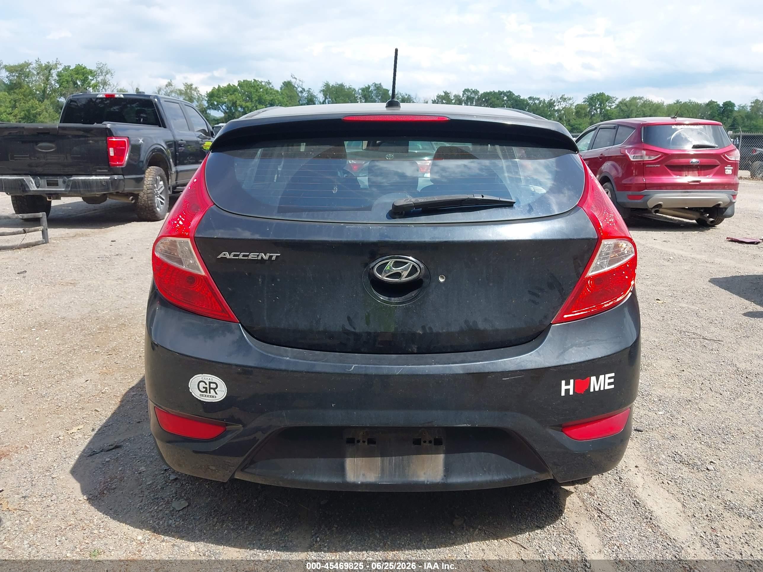 2014 Hyundai Accent Se Black vin: KMHCU5AE3EU178666