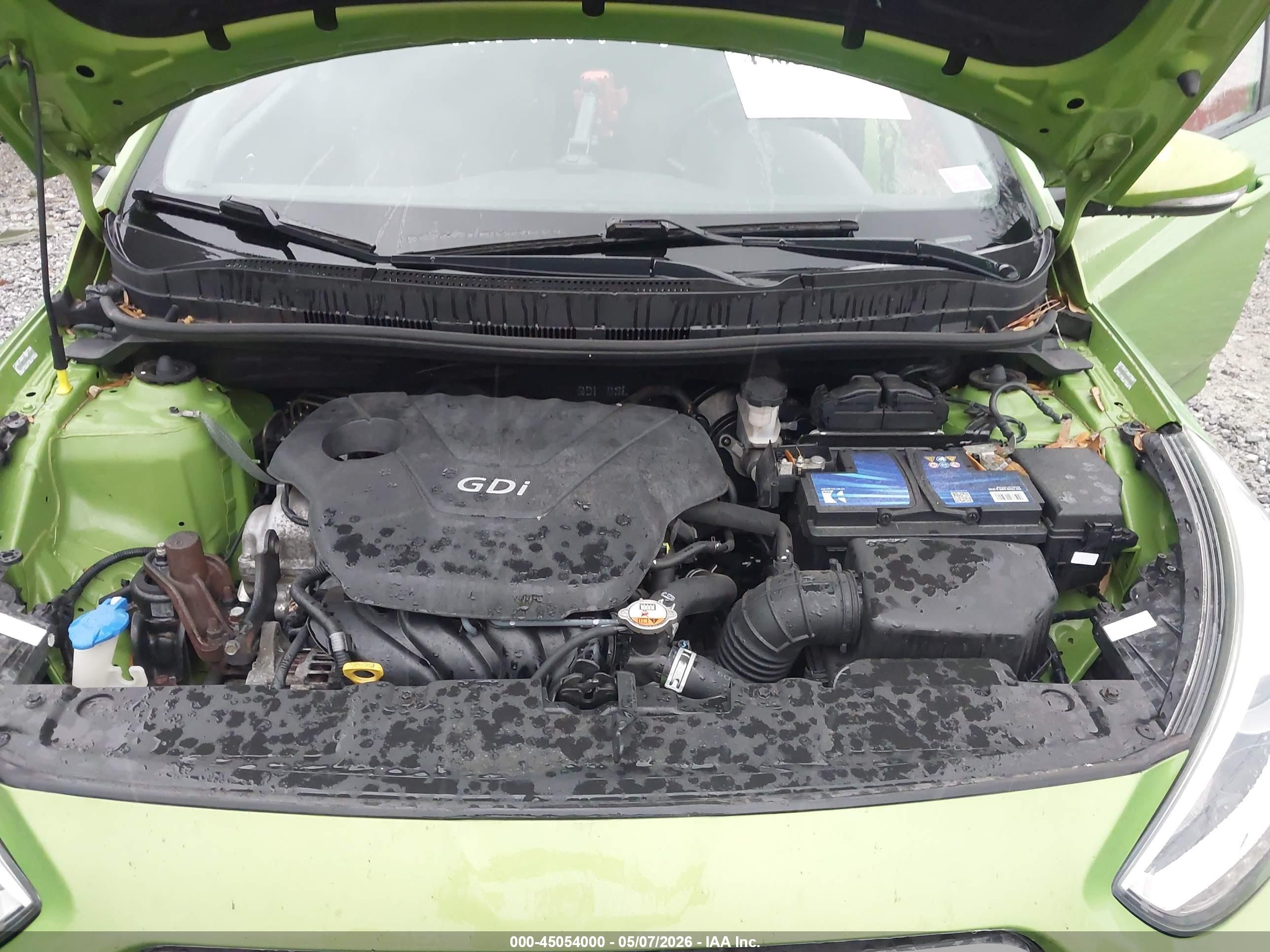 2014 Hyundai Accent Se Green vin: KMHCU5AE3EU182104