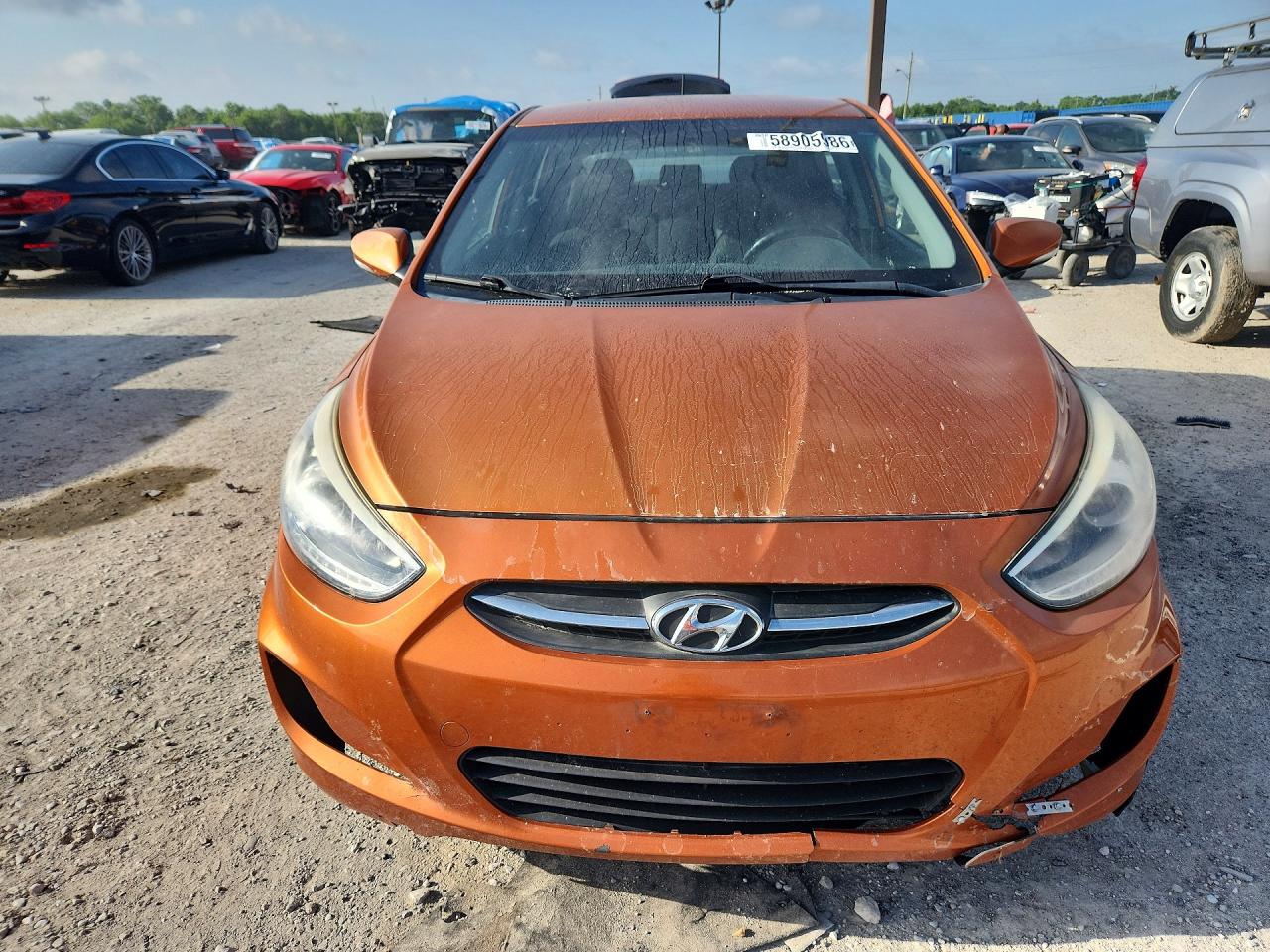 2015 Hyundai Accent Sport Orange vin: KMHCU5AE3FU200862