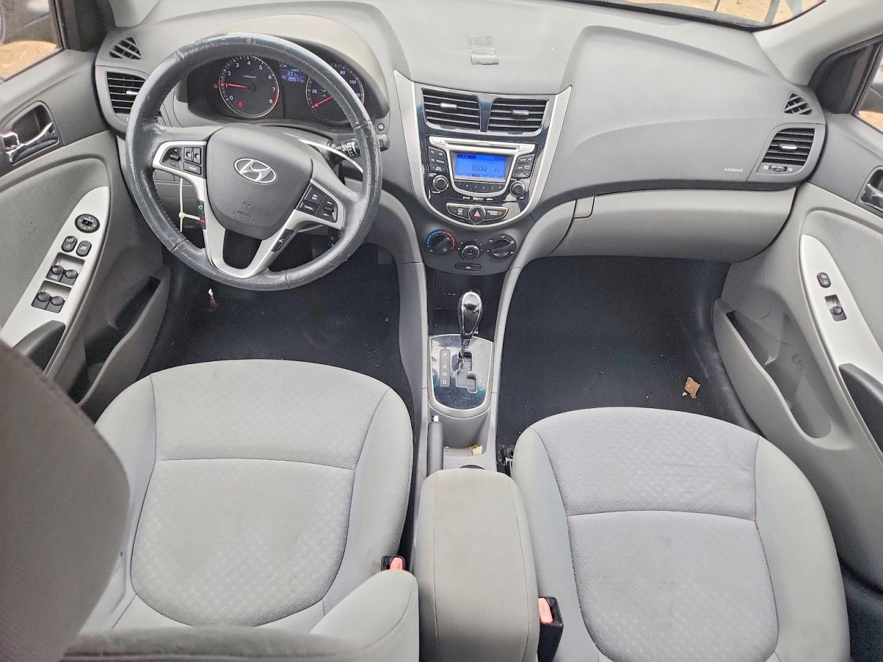 2012 Hyundai Accent Se Black vin: KMHCU5AE4CU008880