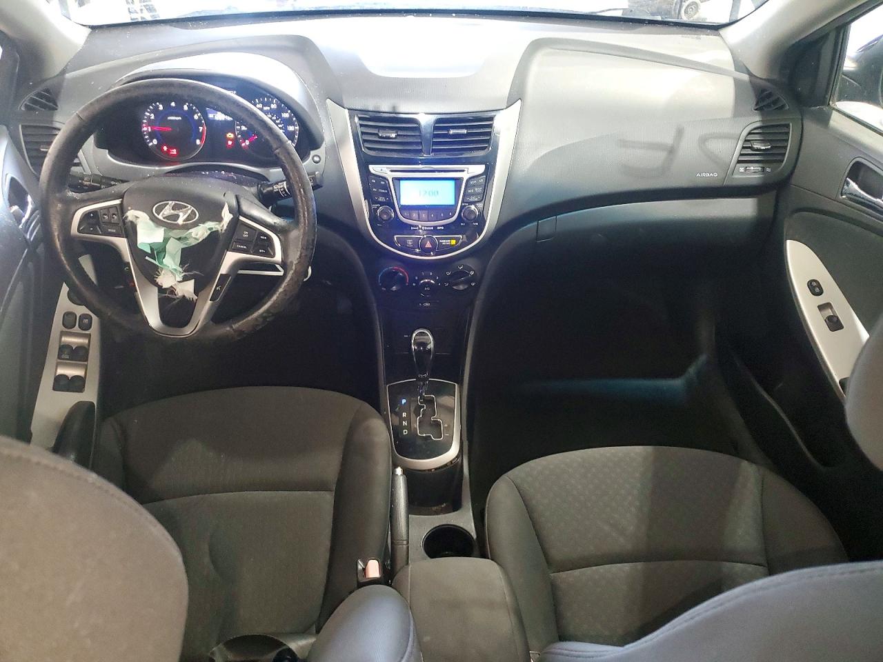 2012 Hyundai Accent Se Black vin: KMHCU5AE4CU025243