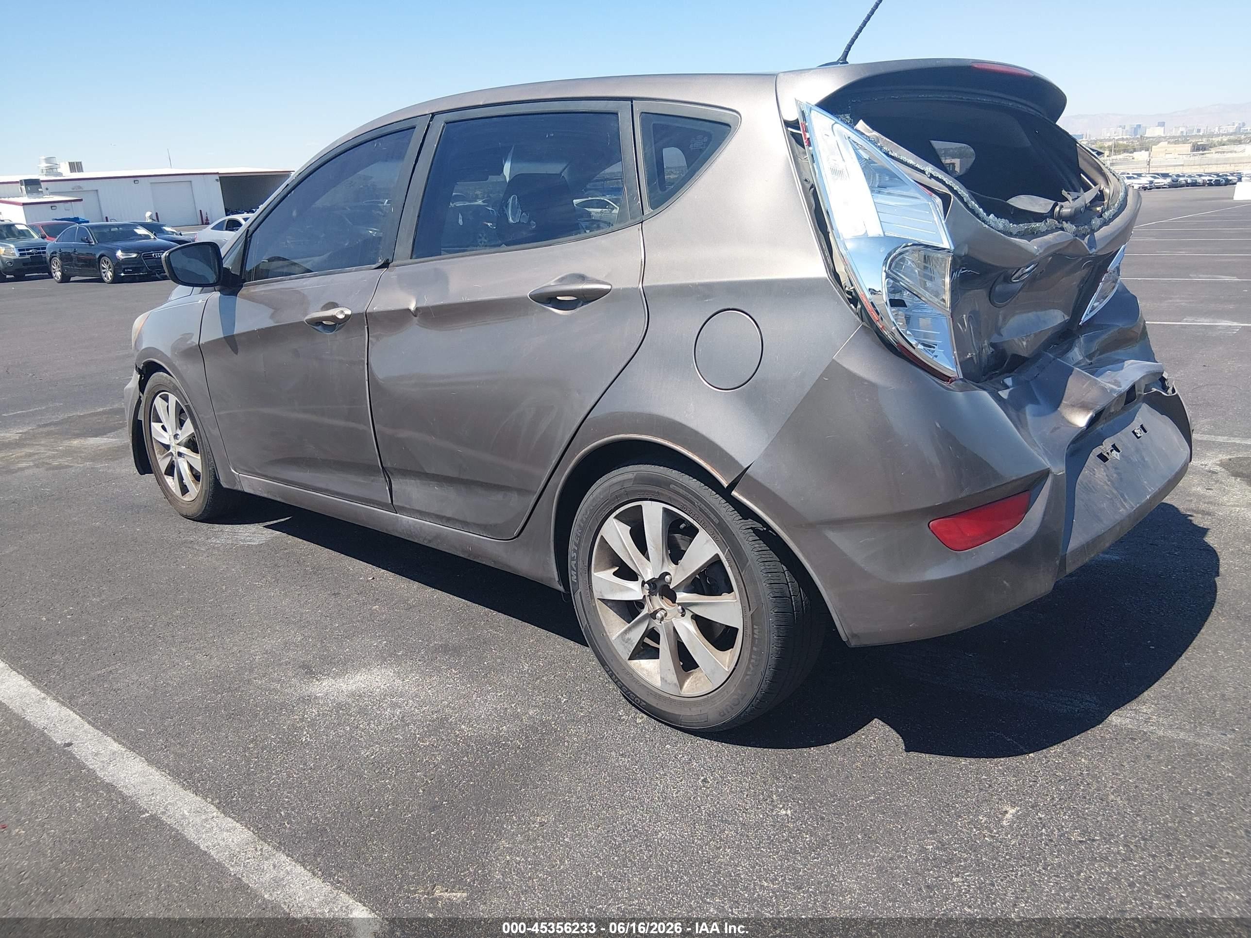 2012 Hyundai Accent Se Gray vin: KMHCU5AE4CU049719