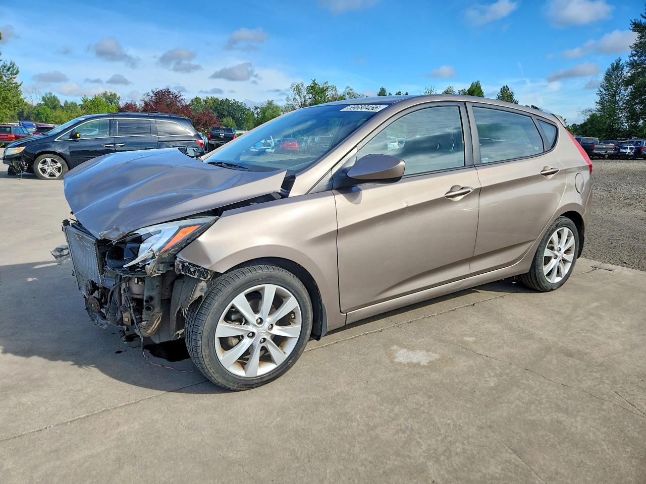 2012 Hyundai Accent Se Серый vin: KMHCU5AE4CU053687