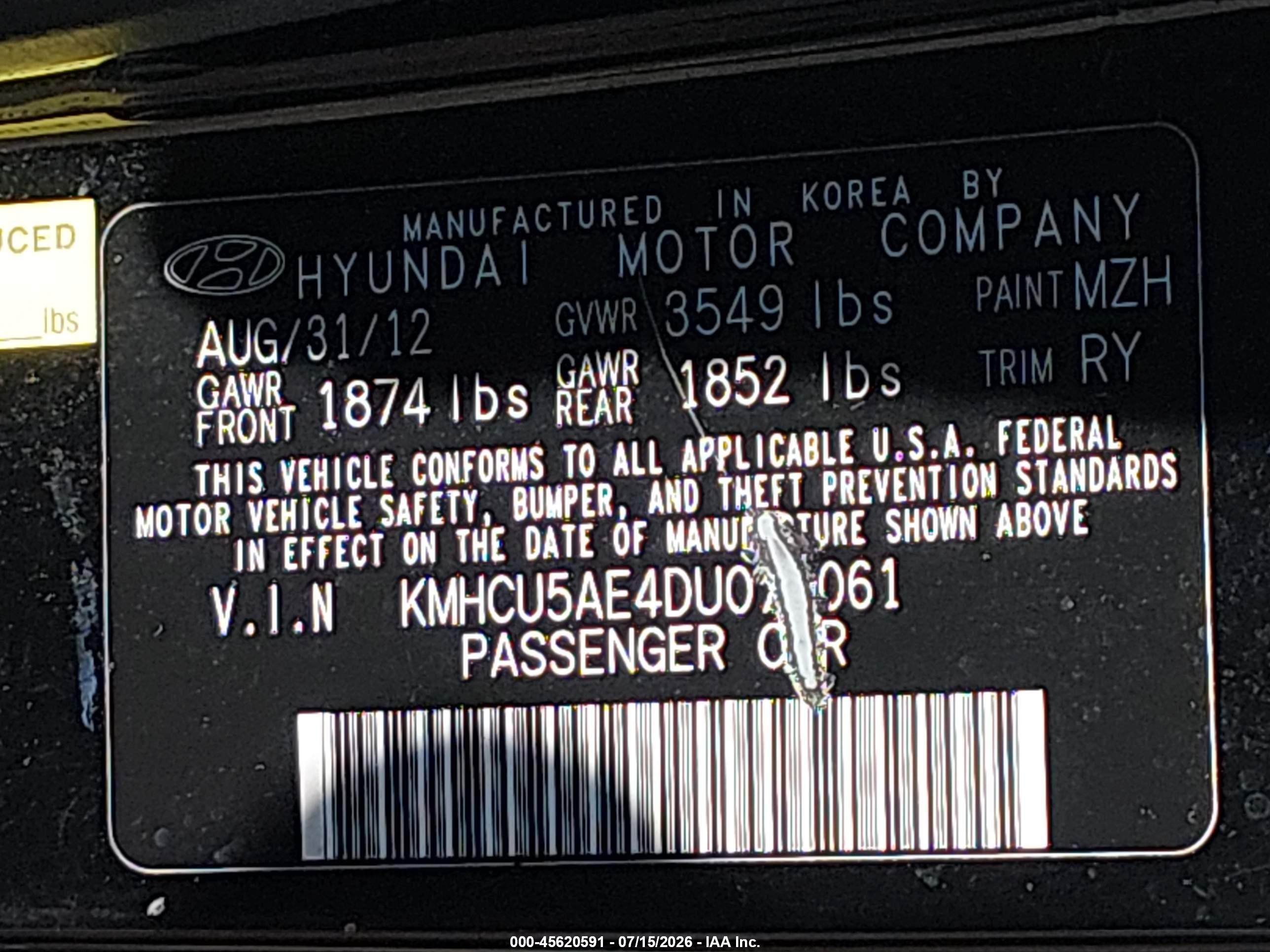 2013 Hyundai Accent Se Black vin: KMHCU5AE4DU075061