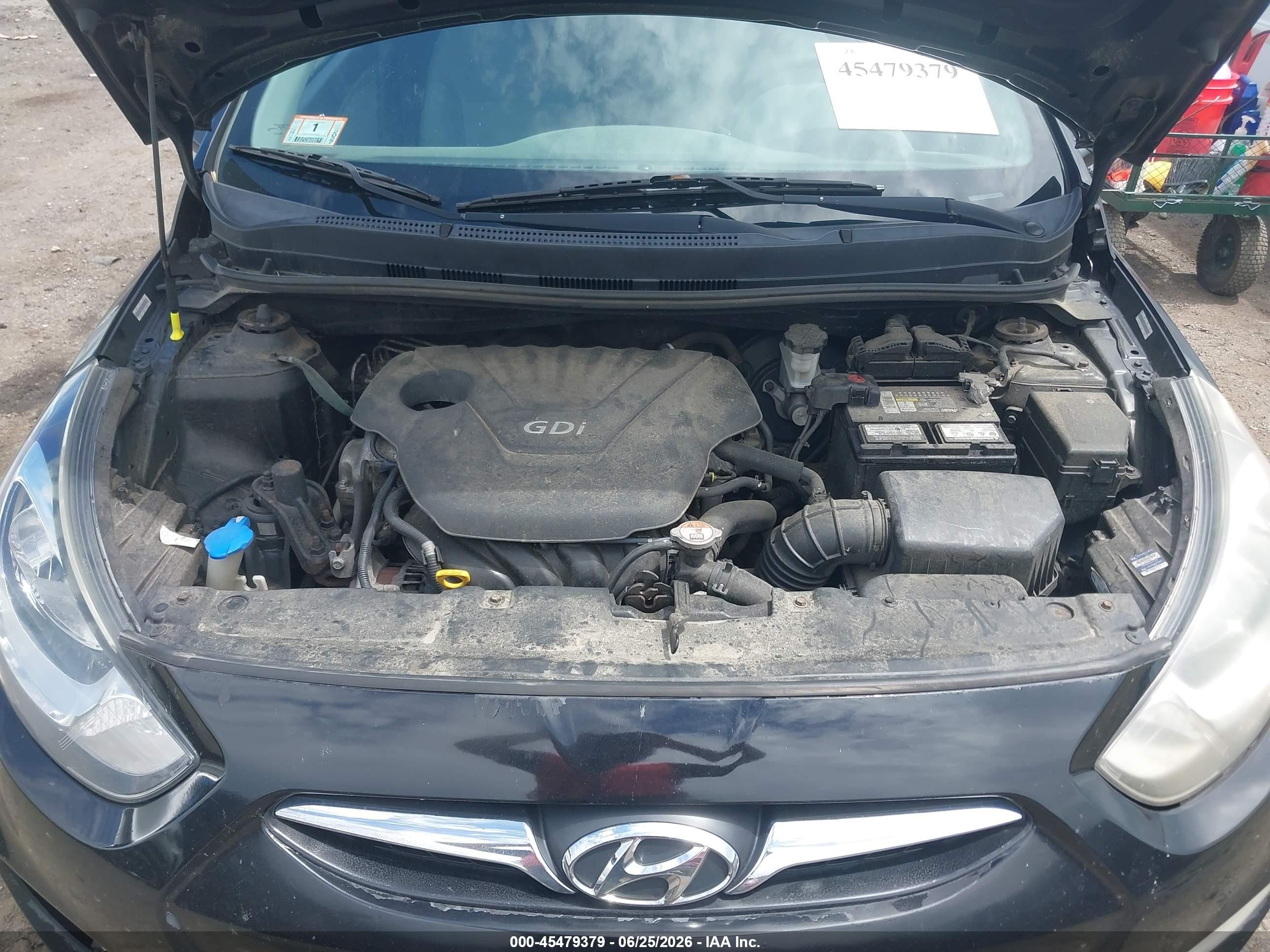 2013 Hyundai Accent Se Black vin: KMHCU5AE4DU090692