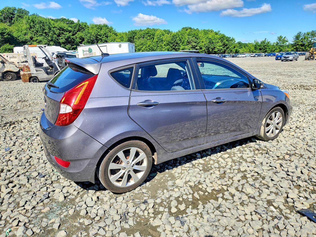 2014 Hyundai Accent Se Gray vin: KMHCU5AE4EU168115