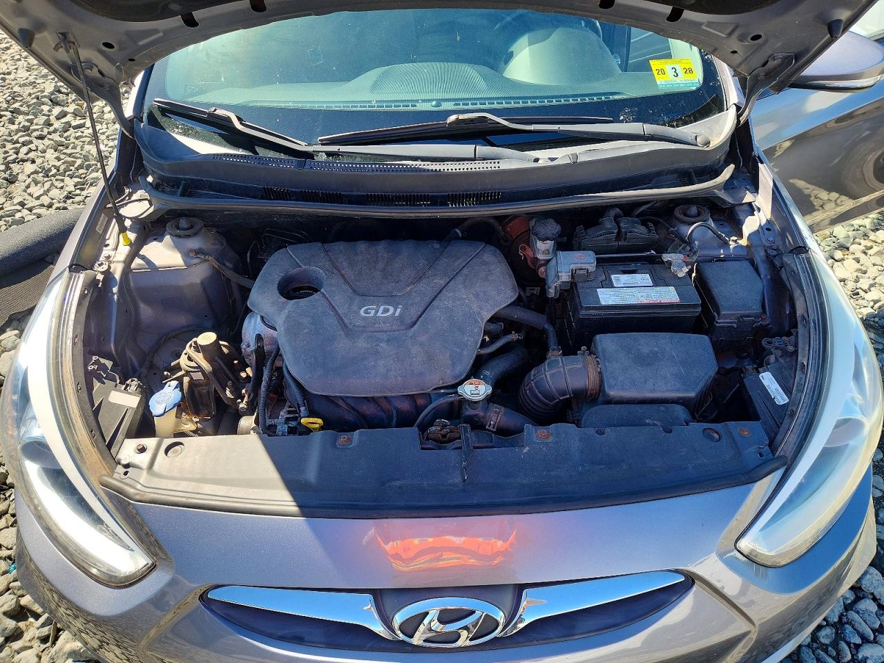 2014 Hyundai Accent Se Gray vin: KMHCU5AE4EU168115