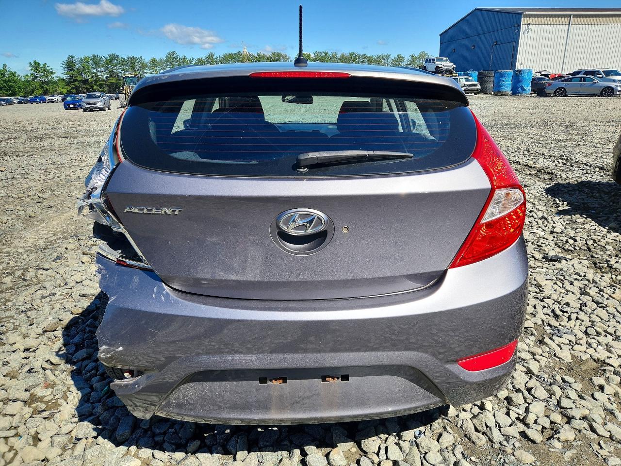 2014 Hyundai Accent Se Gray vin: KMHCU5AE4EU168115