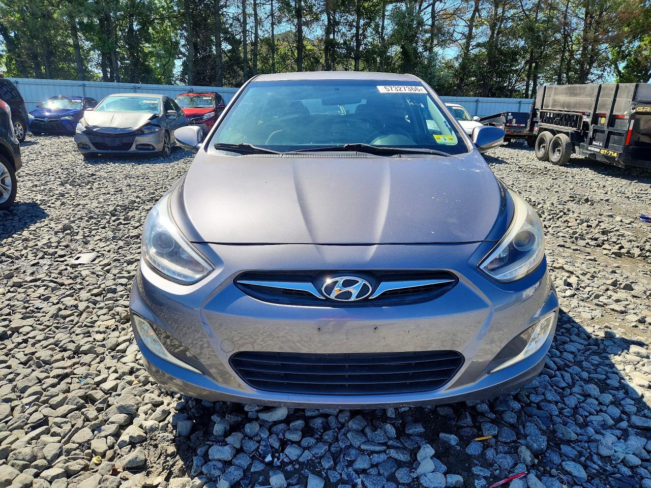 2014 Hyundai Accent Se Gray vin: KMHCU5AE4EU168115