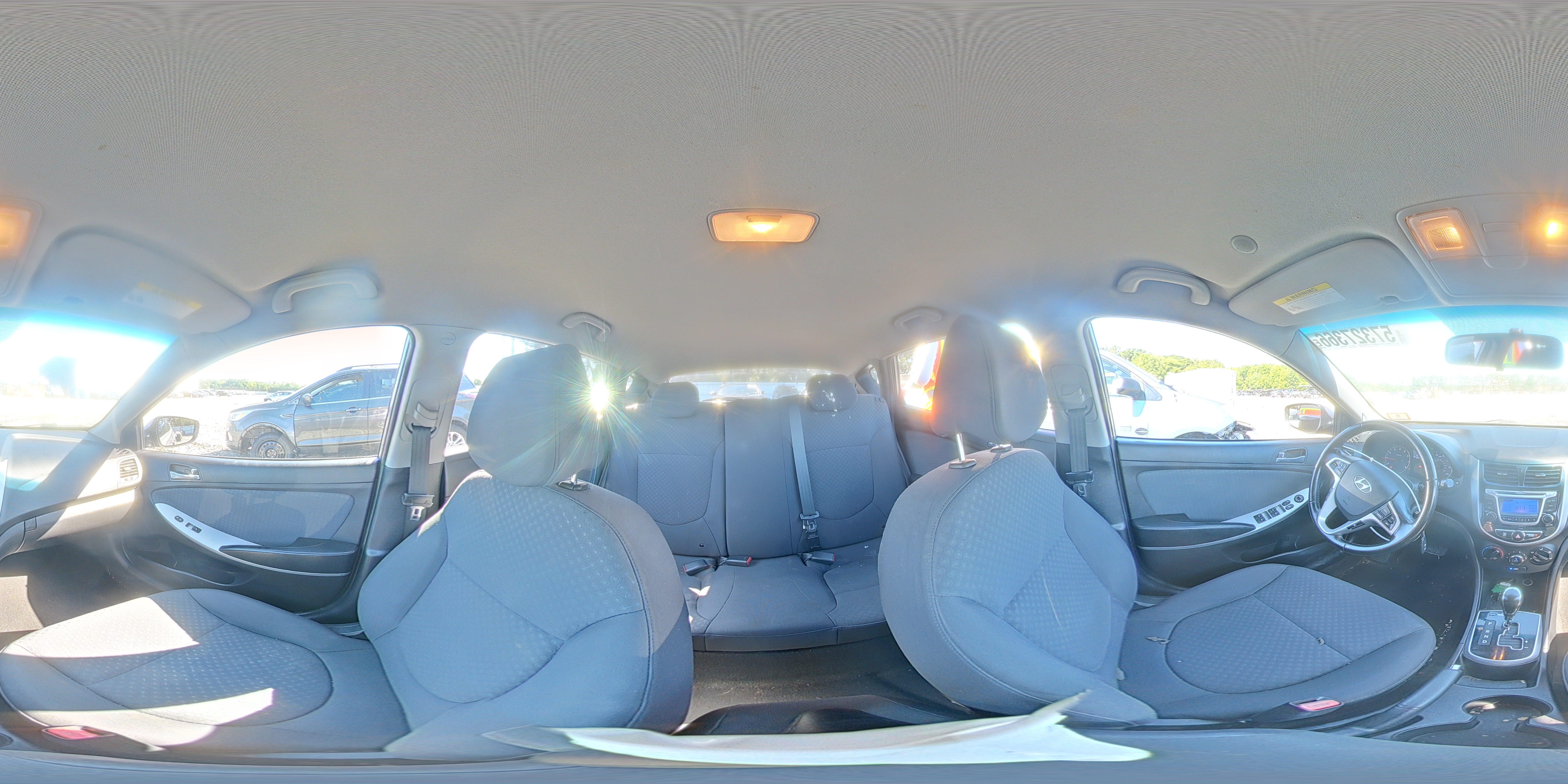 2014 Hyundai Accent Se Gray vin: KMHCU5AE4EU168115