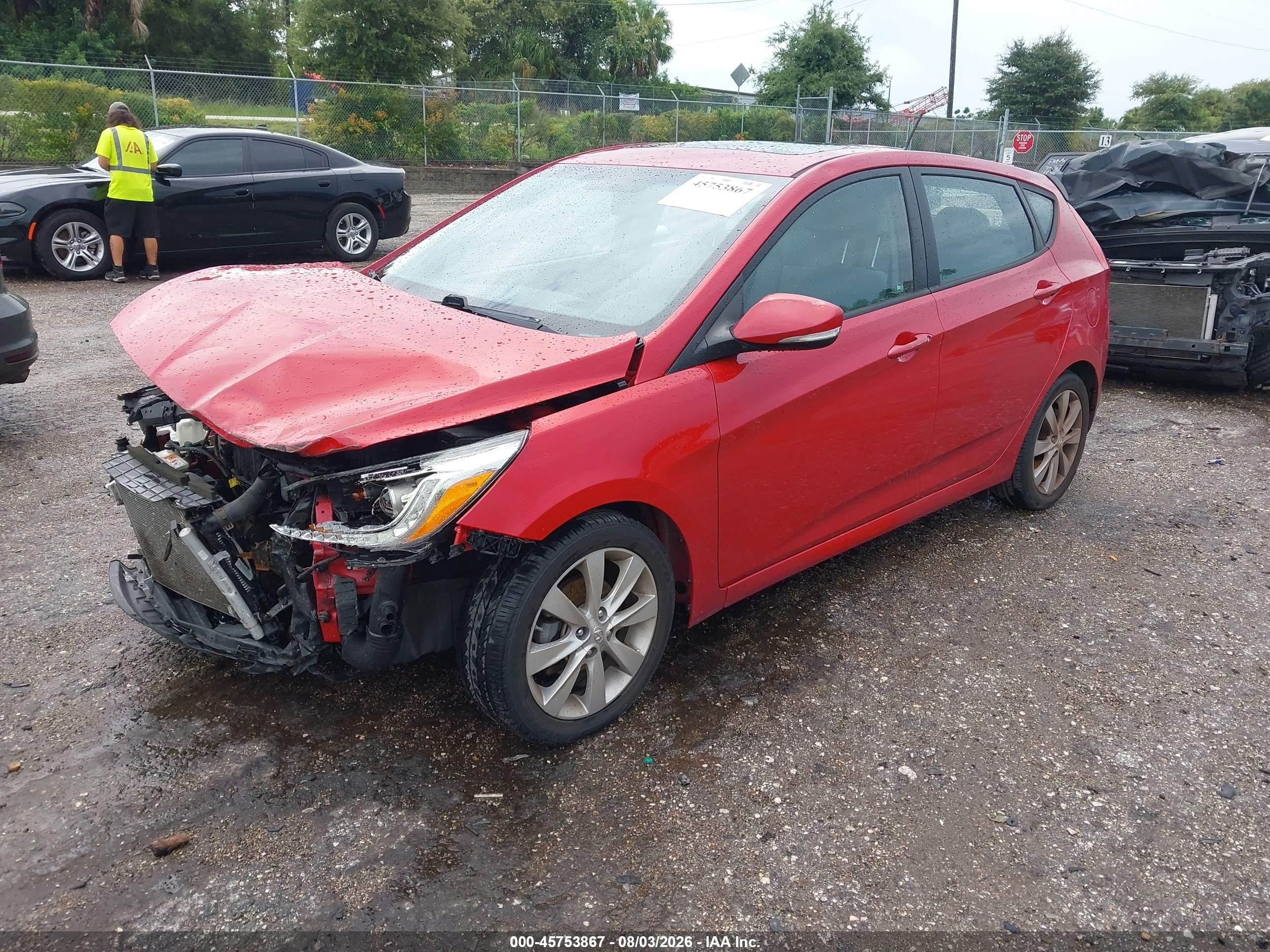 2014 Hyundai Accent Se Red vin: KMHCU5AE4EU173119