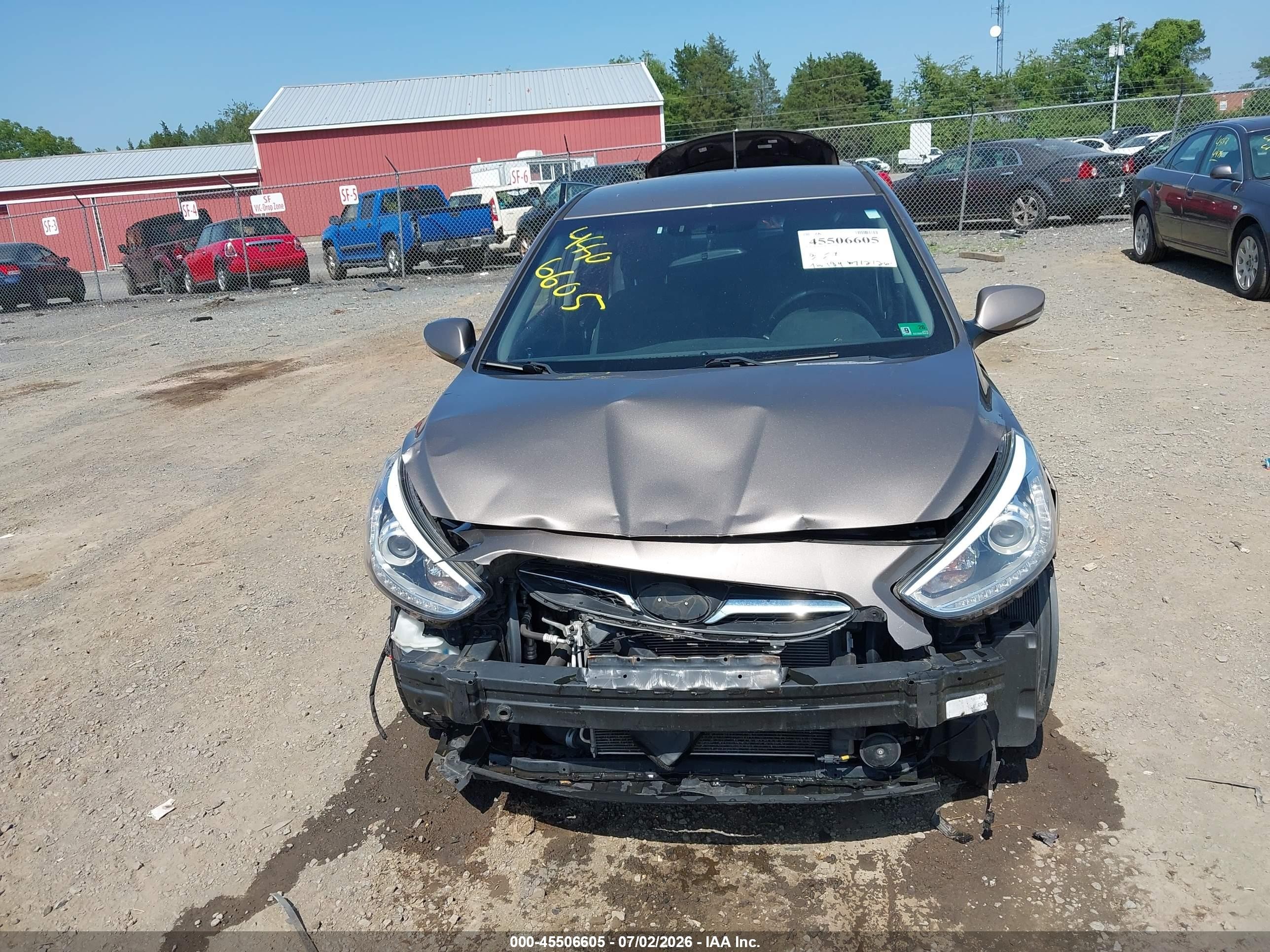 2014 Hyundai Accent Se Gray vin: KMHCU5AE4EU182838