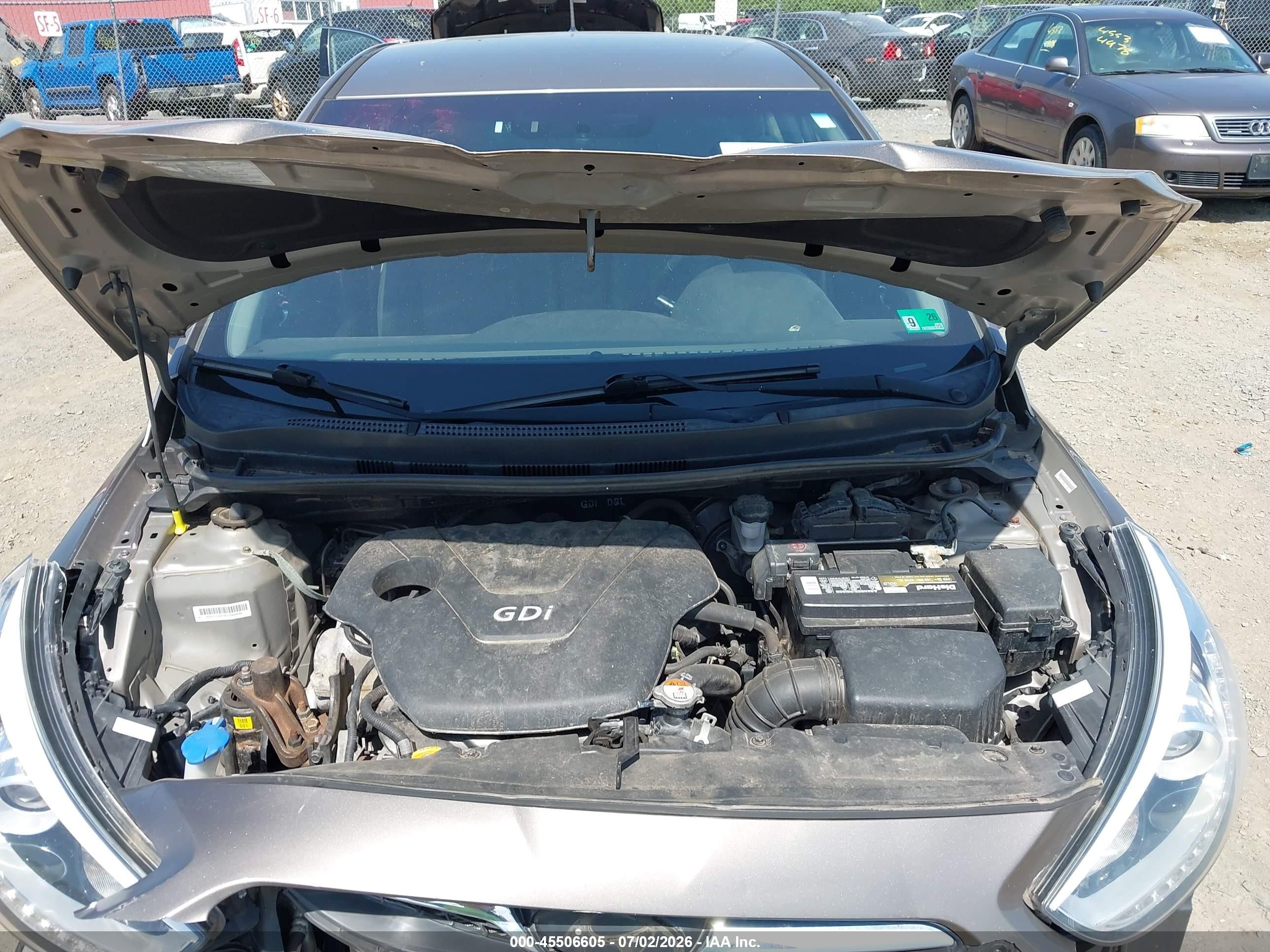 2014 Hyundai Accent Se Gray vin: KMHCU5AE4EU182838