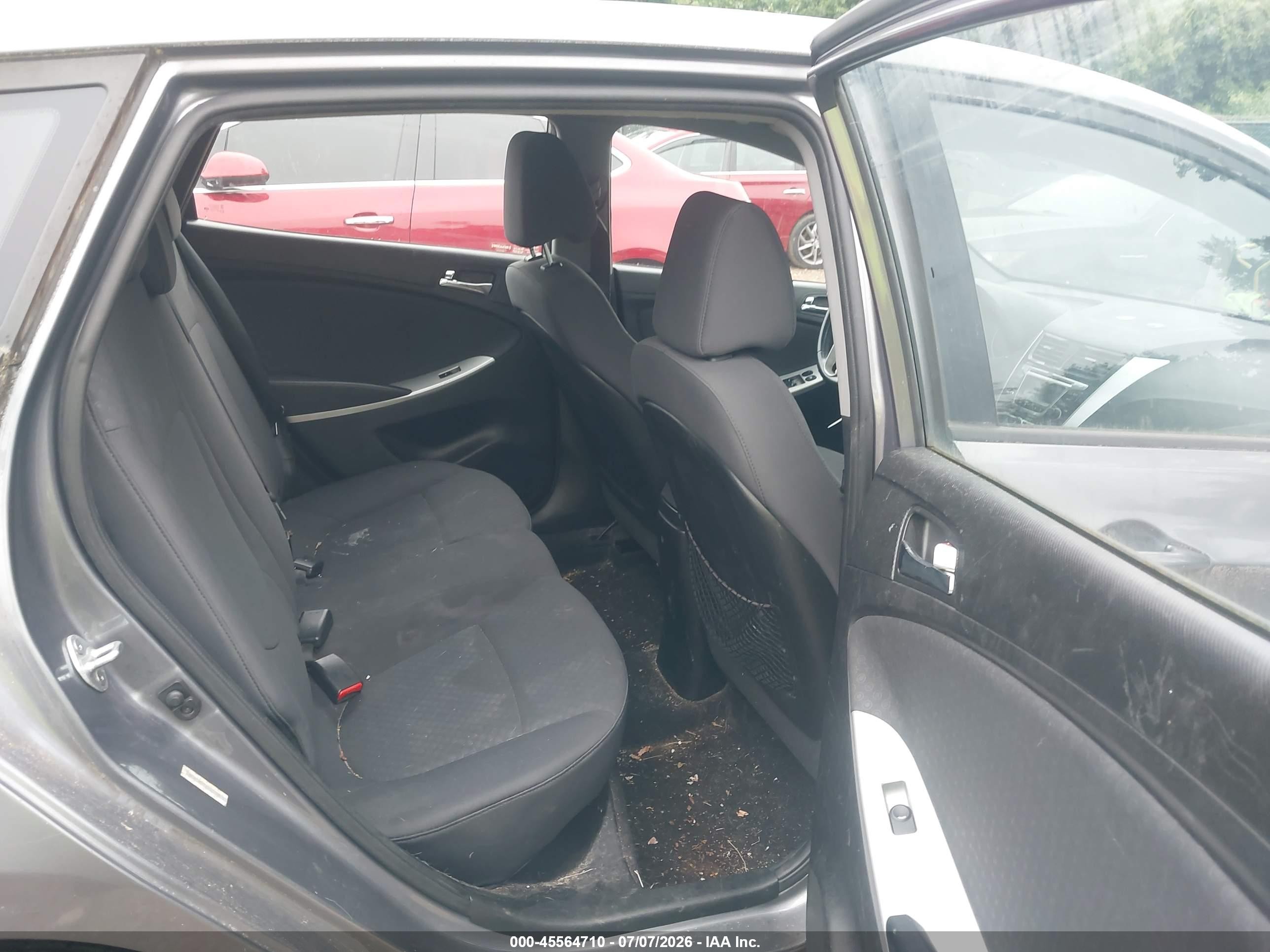 2014 Hyundai Accent Se Gray vin: KMHCU5AE4EU188879
