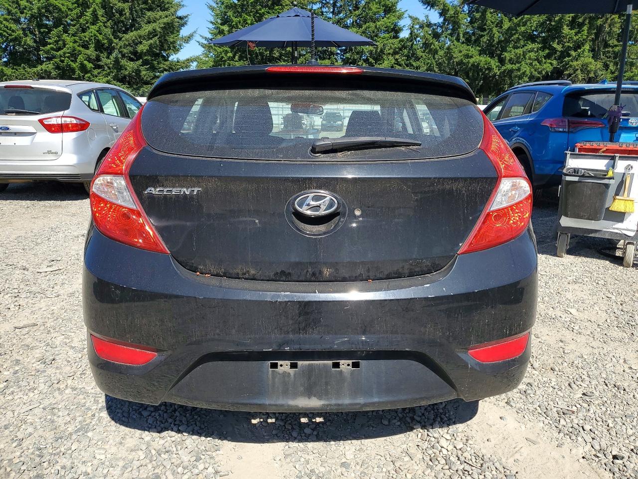 2014 Hyundai Accent Se Black vin: KMHCU5AE4EU196013
