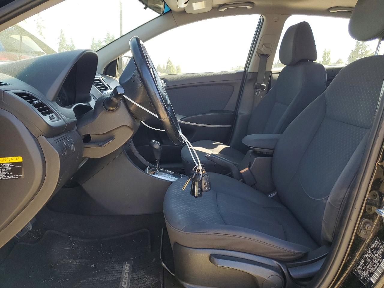 2014 Hyundai Accent Se Black vin: KMHCU5AE4EU196013