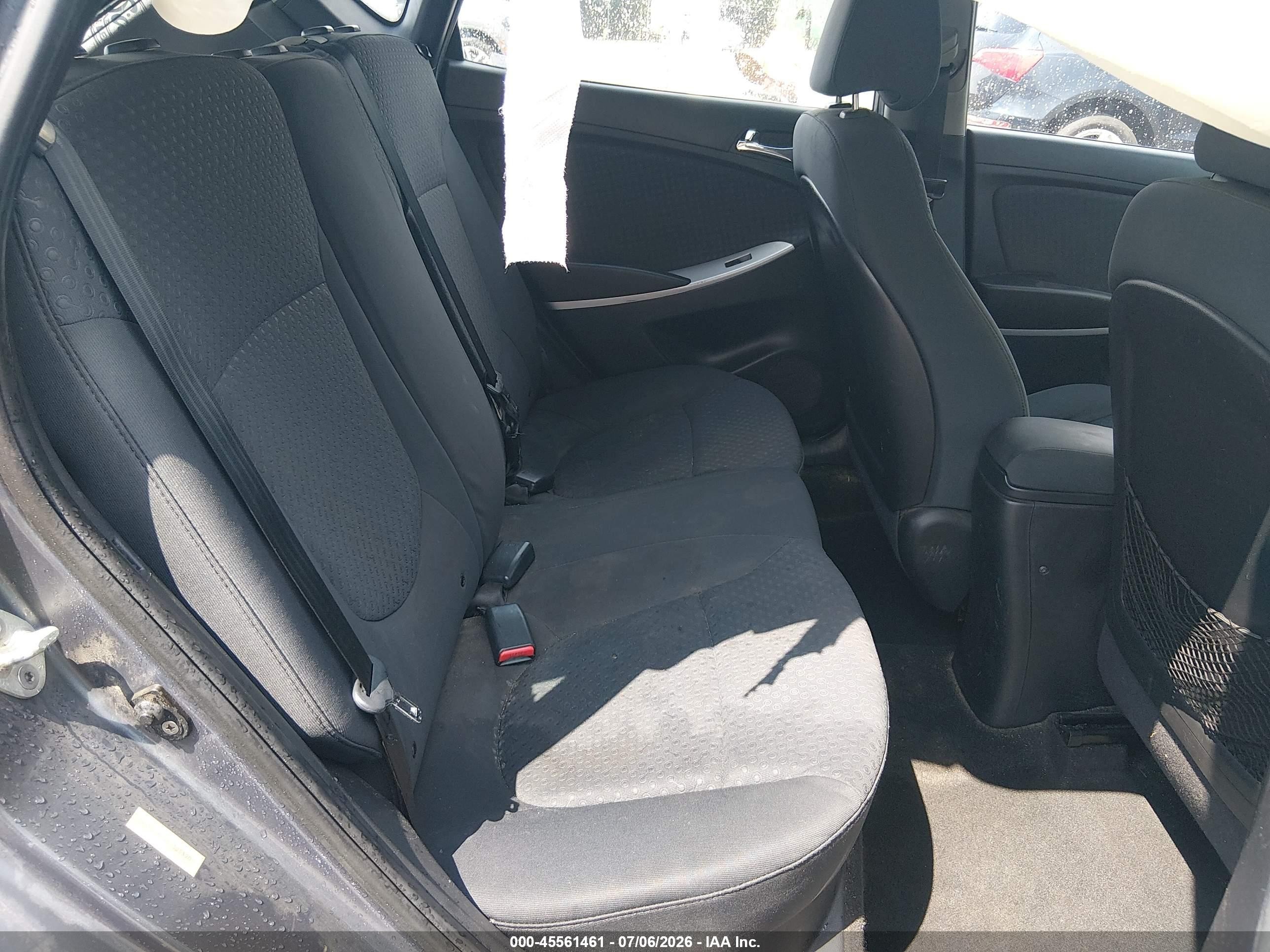 2012 Hyundai Accent Se Gray vin: KMHCU5AE5CU005390