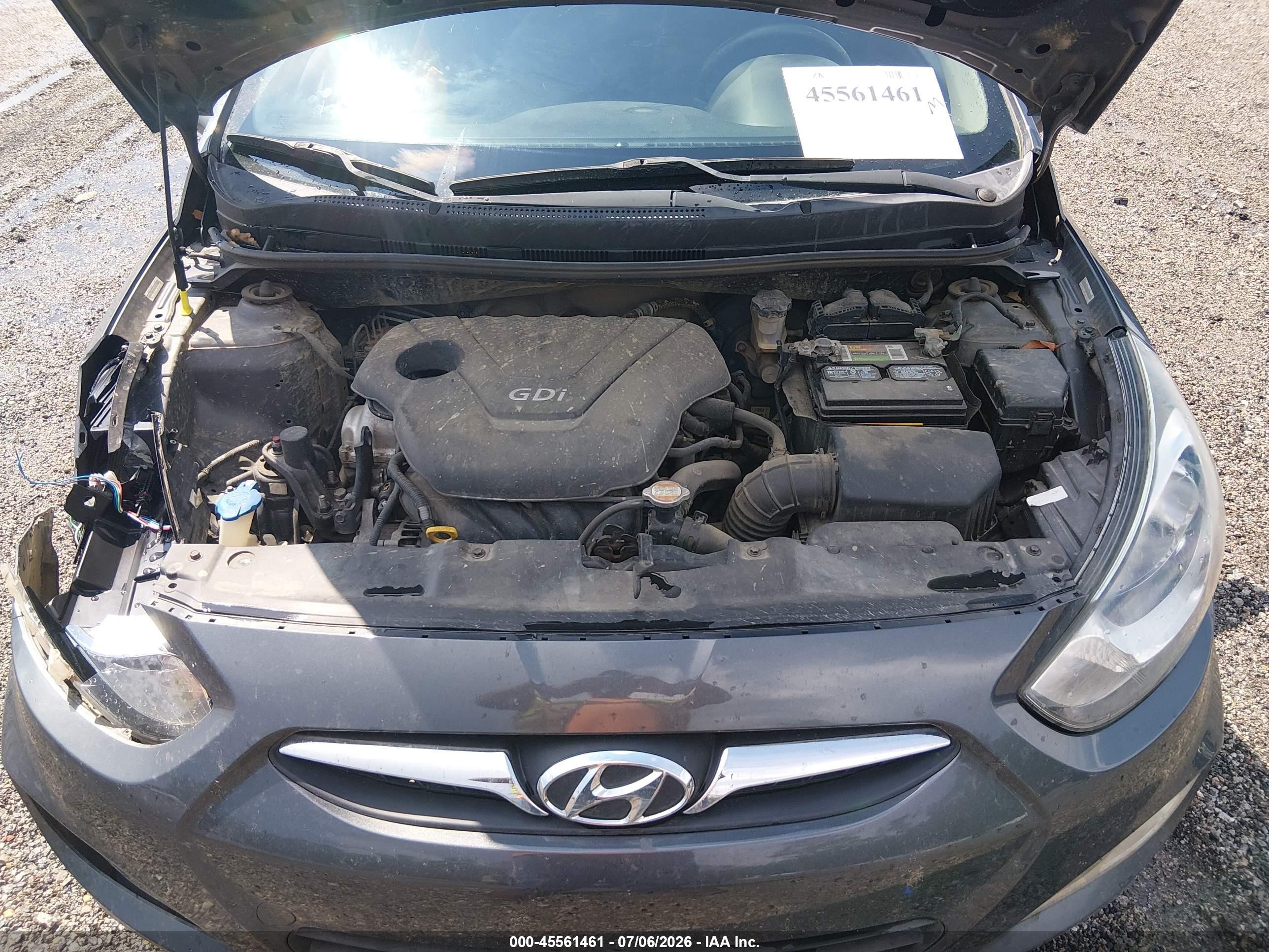 2012 Hyundai Accent Se Gray vin: KMHCU5AE5CU005390