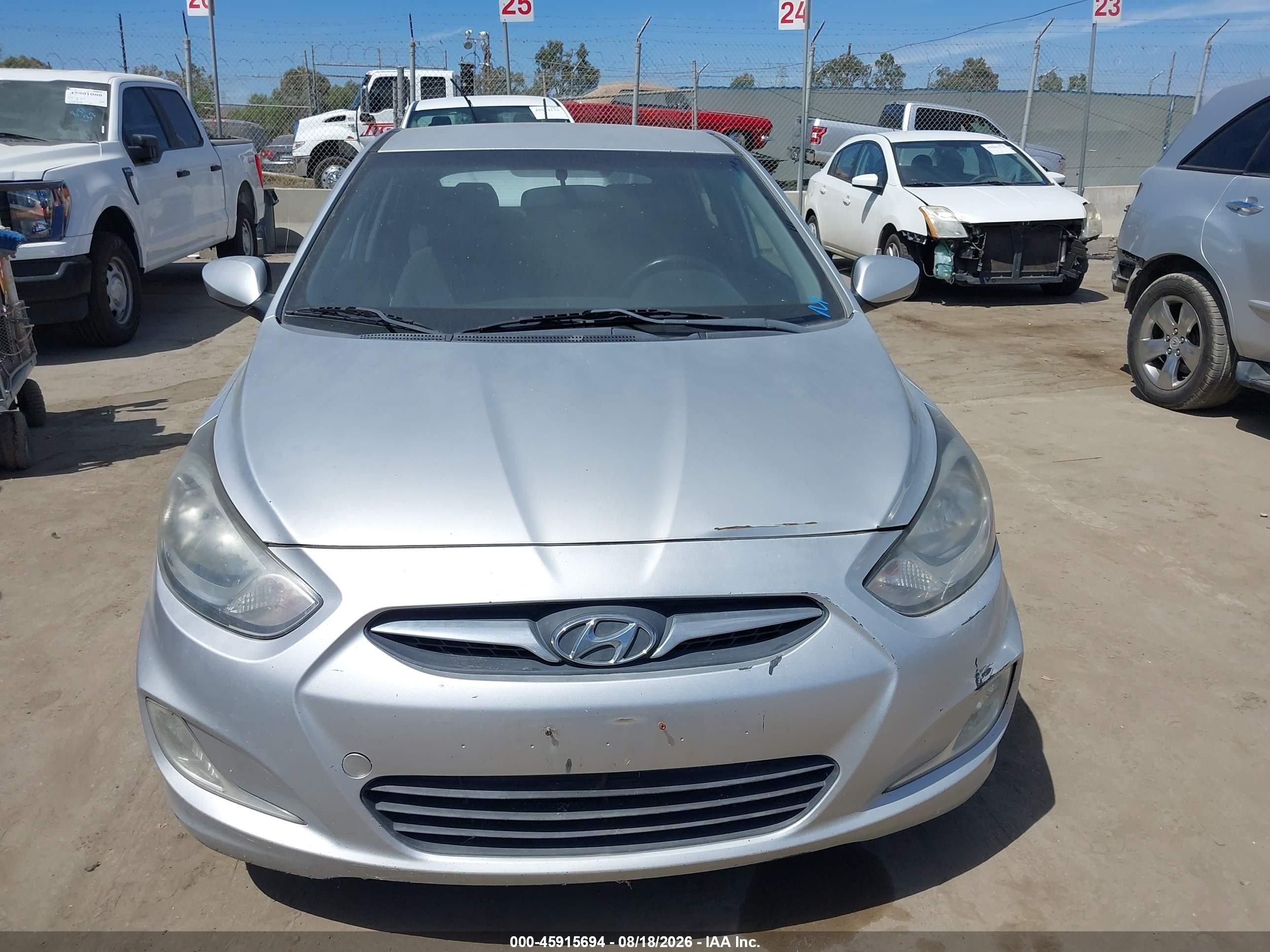 2012 Hyundai Accent Se Silver vin: KMHCU5AE5CU021959