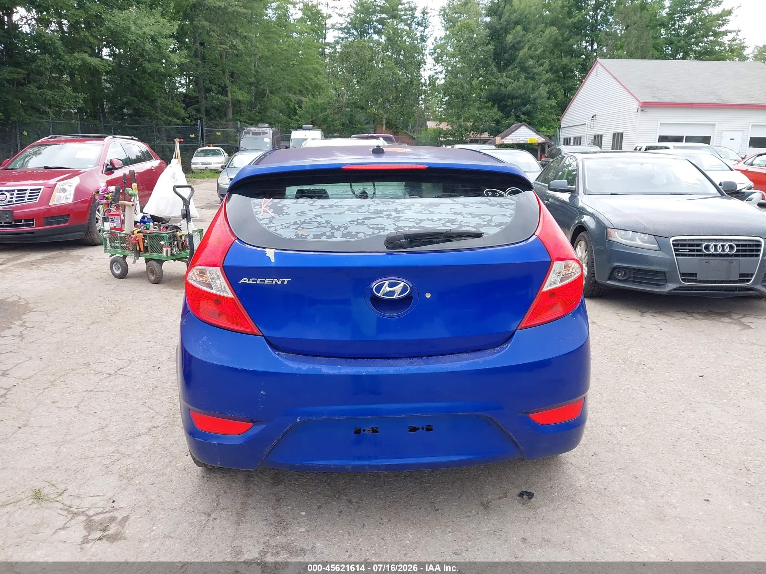 2012 Hyundai Accent Se Синий vin: KMHCU5AE5CU027244
