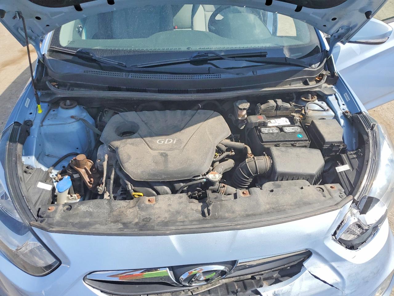 2013 Hyundai Accent Se Blue vin: KMHCU5AE5DU074873
