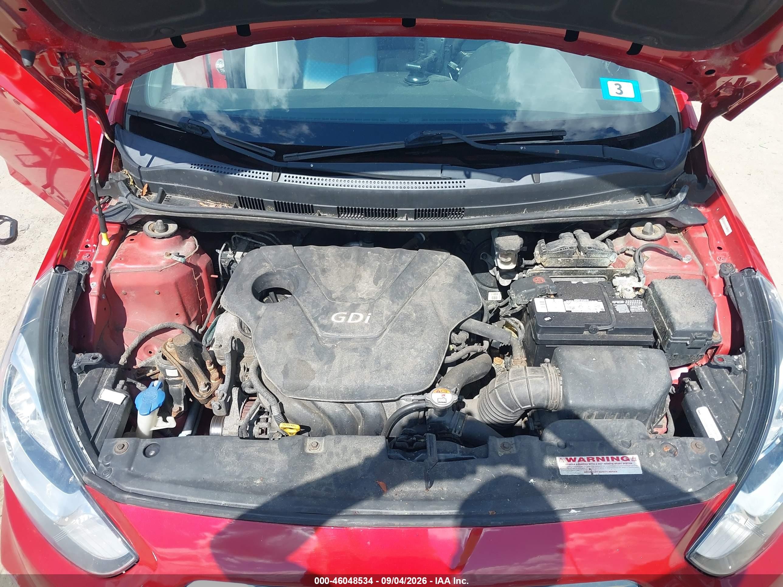 2013 Hyundai Accent Se Красный vin: KMHCU5AE5DU075103