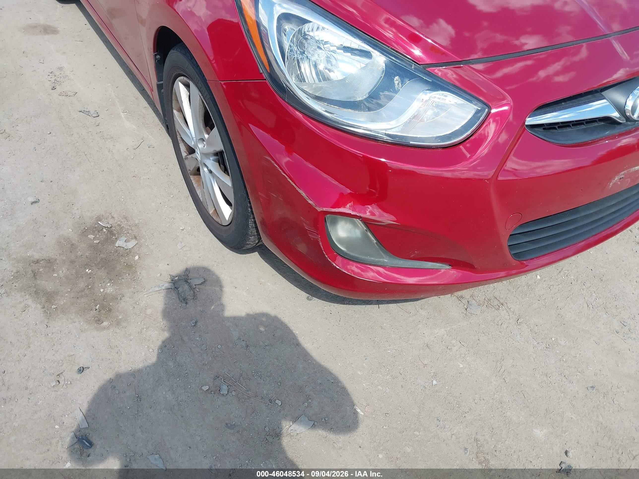 2013 Hyundai Accent Se Красный vin: KMHCU5AE5DU075103