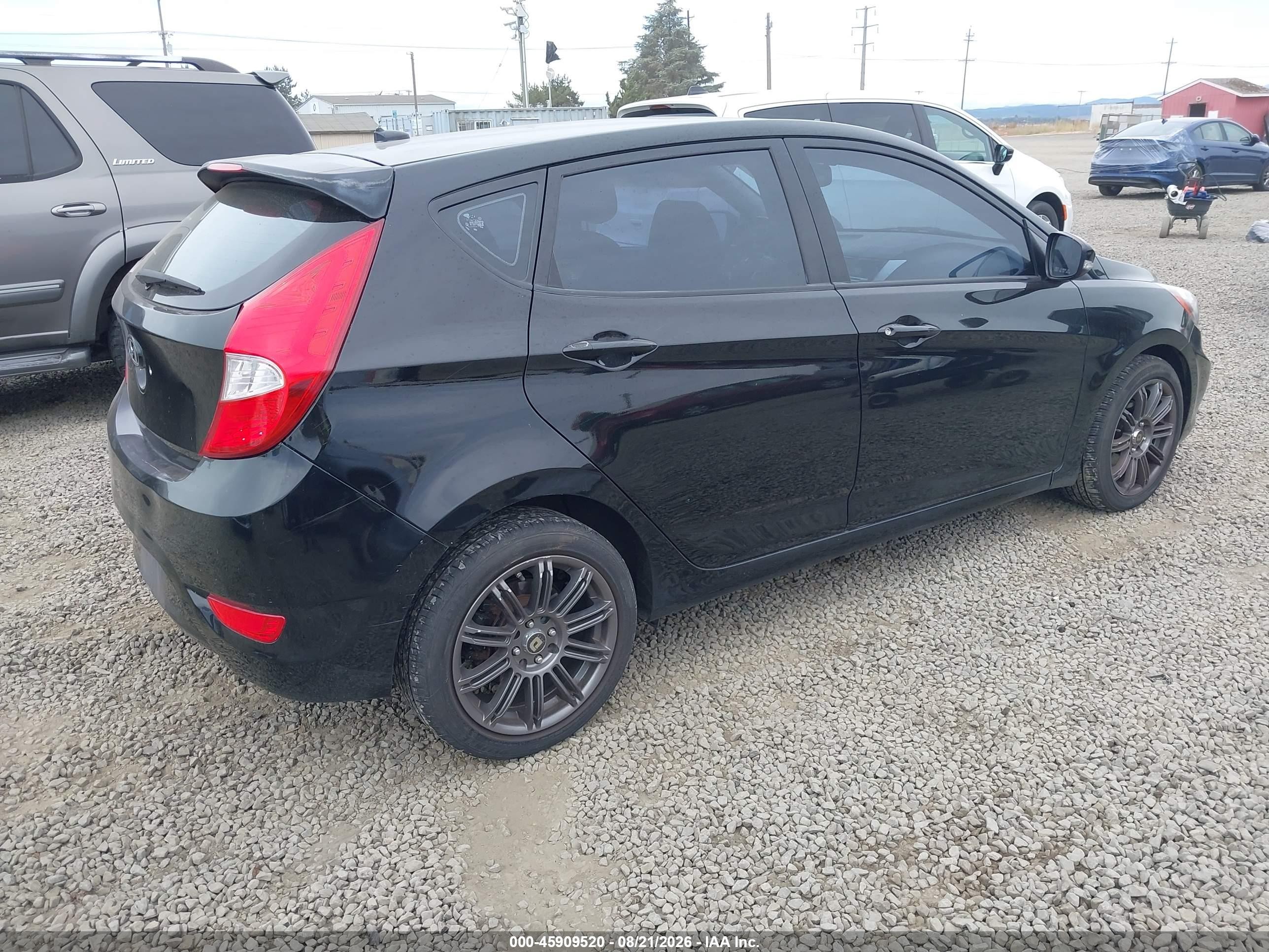 2013 Hyundai Accent Se Black vin: KMHCU5AE5DU131301