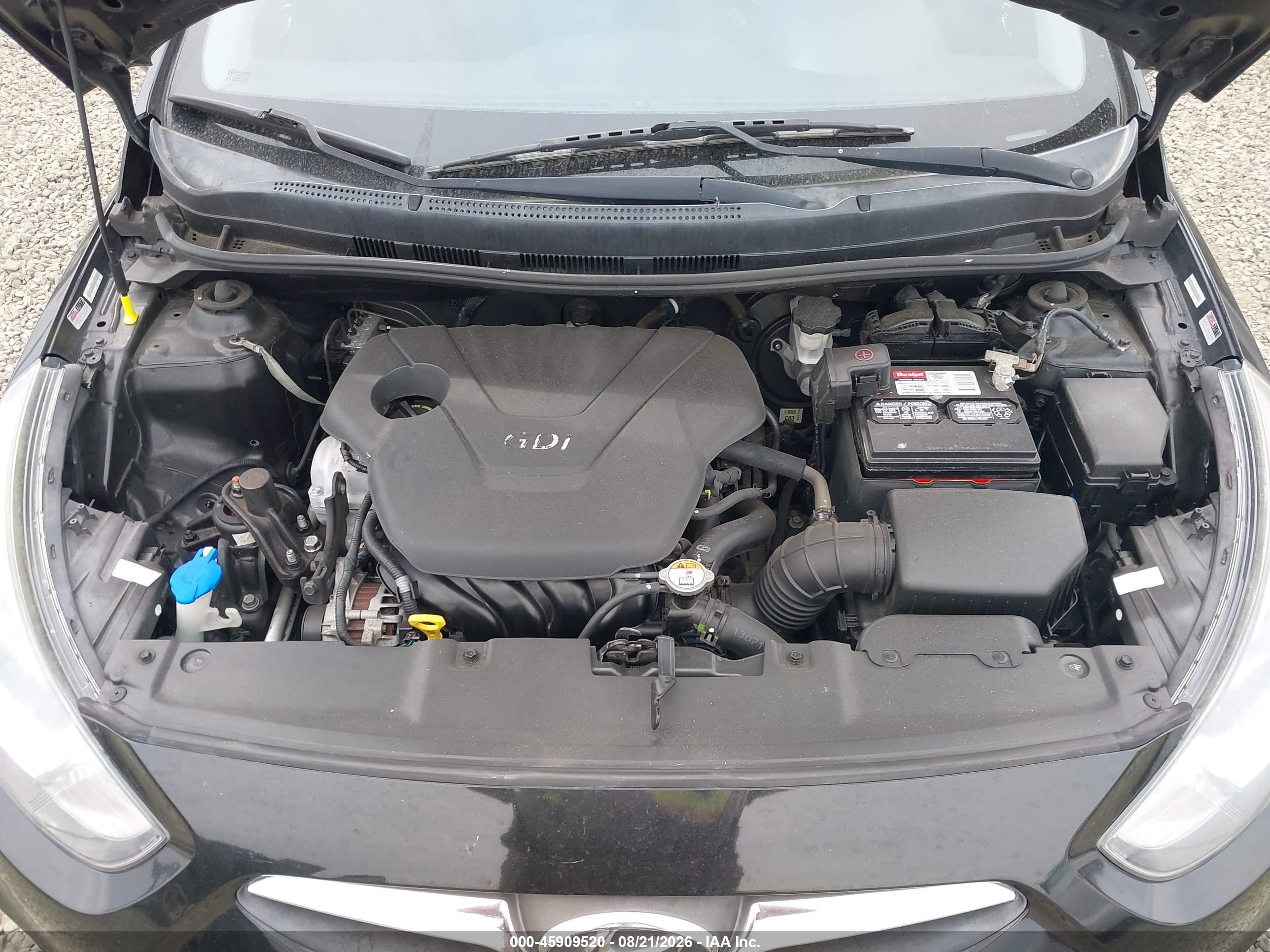 2013 Hyundai Accent Se Black vin: KMHCU5AE5DU131301