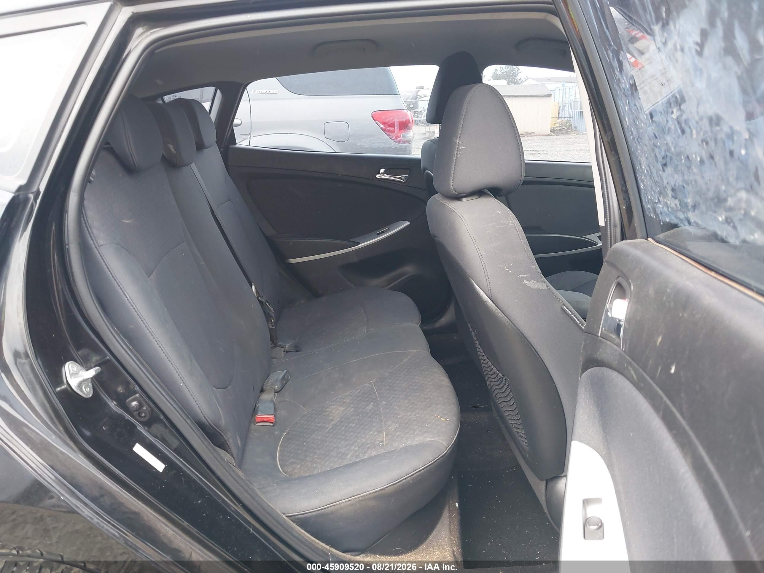 2013 Hyundai Accent Se Black vin: KMHCU5AE5DU131301