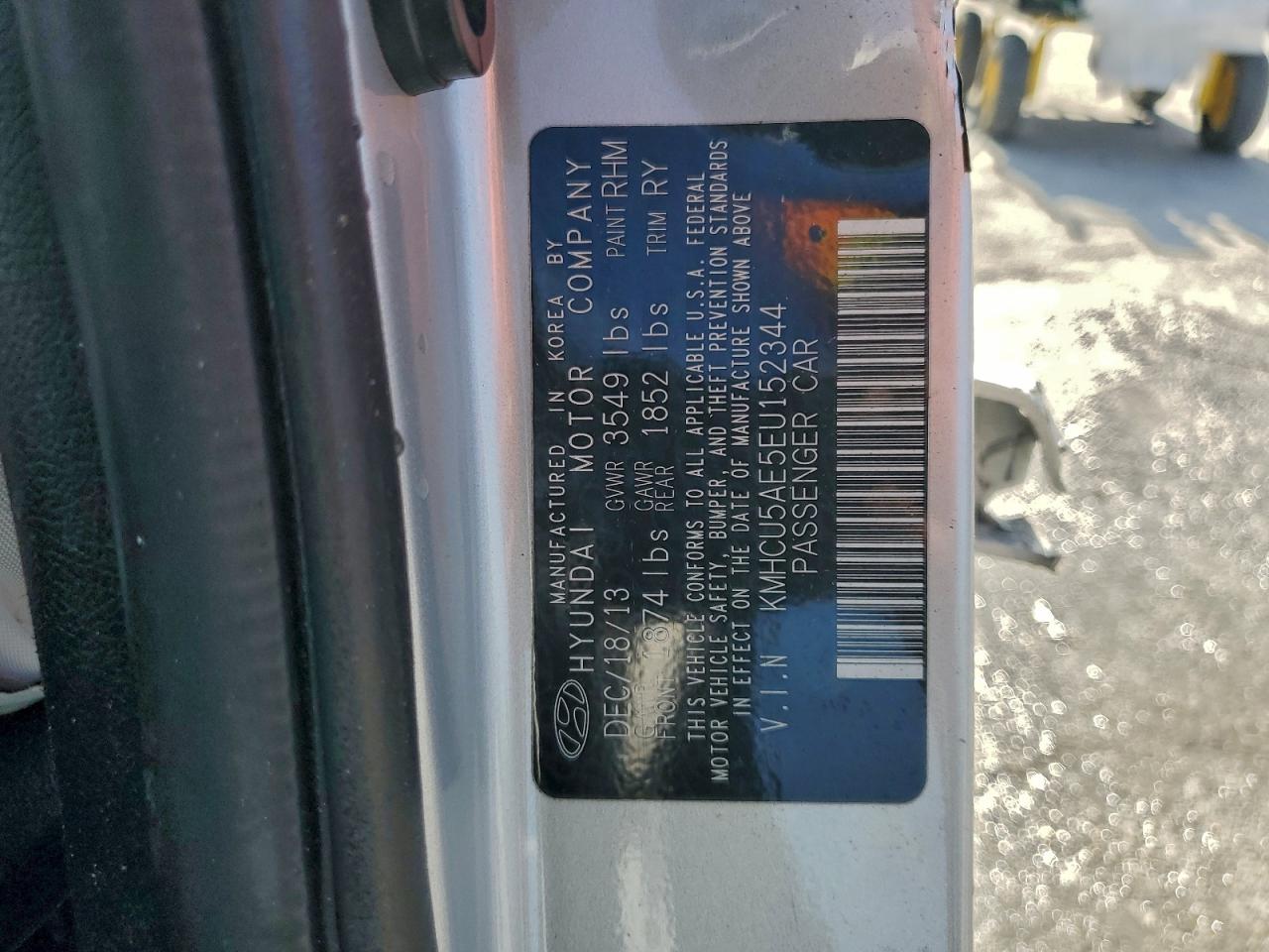 2014 Hyundai Accent Se Silver vin: KMHCU5AE5EU152344