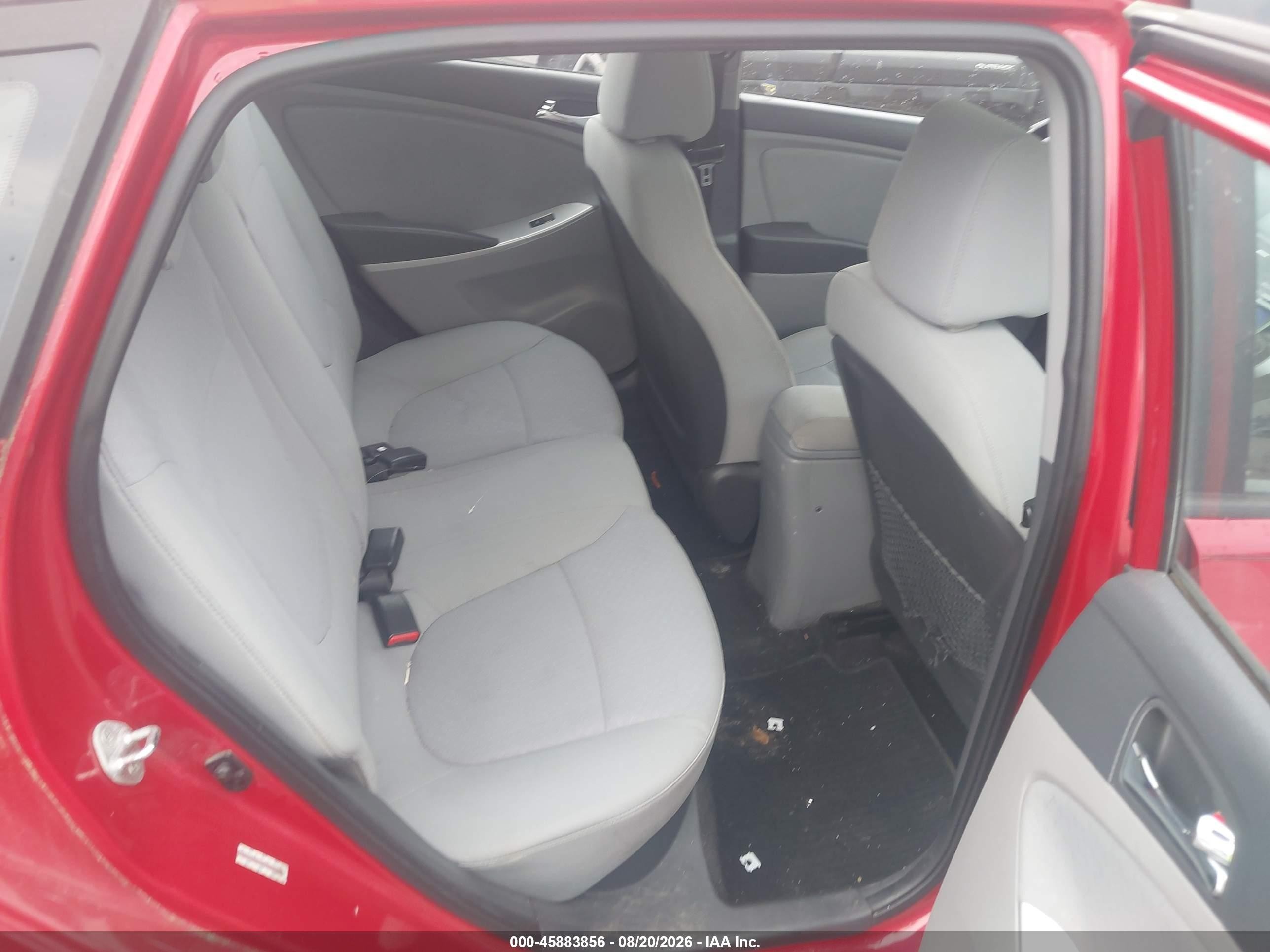 2014 Hyundai Accent Se Red vin: KMHCU5AE5EU153042