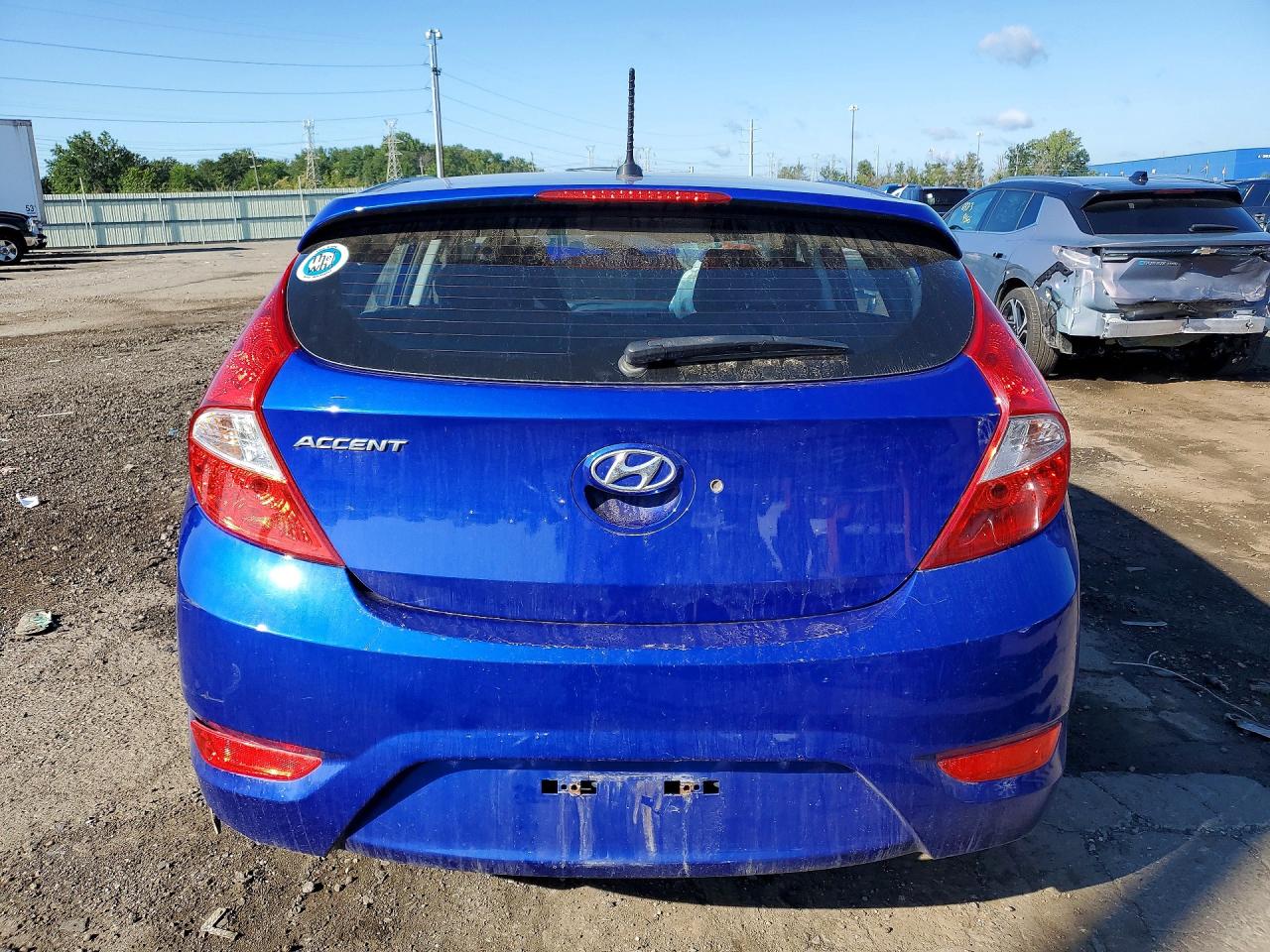 2014 Hyundai Accent Se Синий vin: KMHCU5AE5EU182282