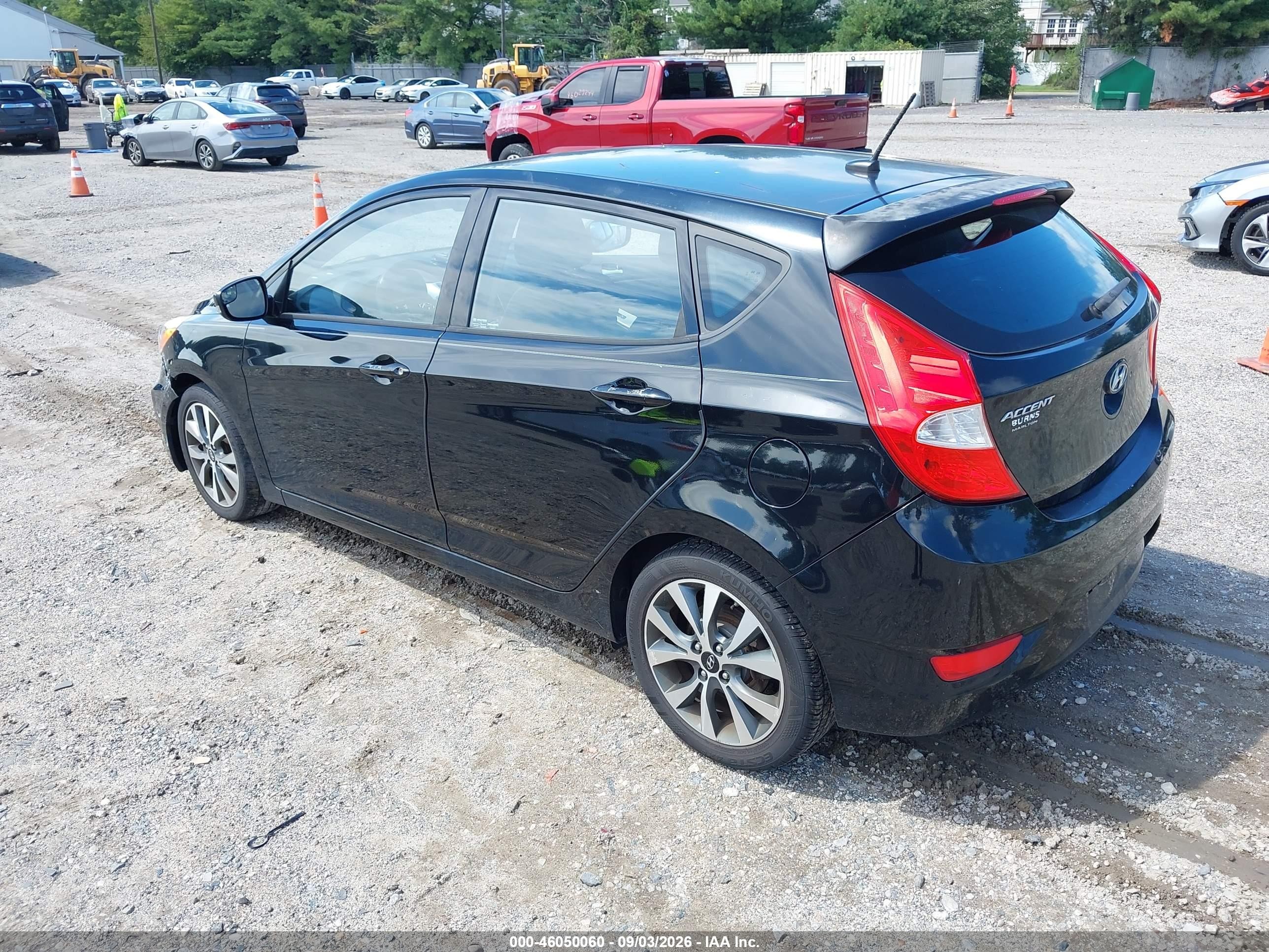 2015 Hyundai Accent Sport Черный vin: KMHCU5AE5FU233149