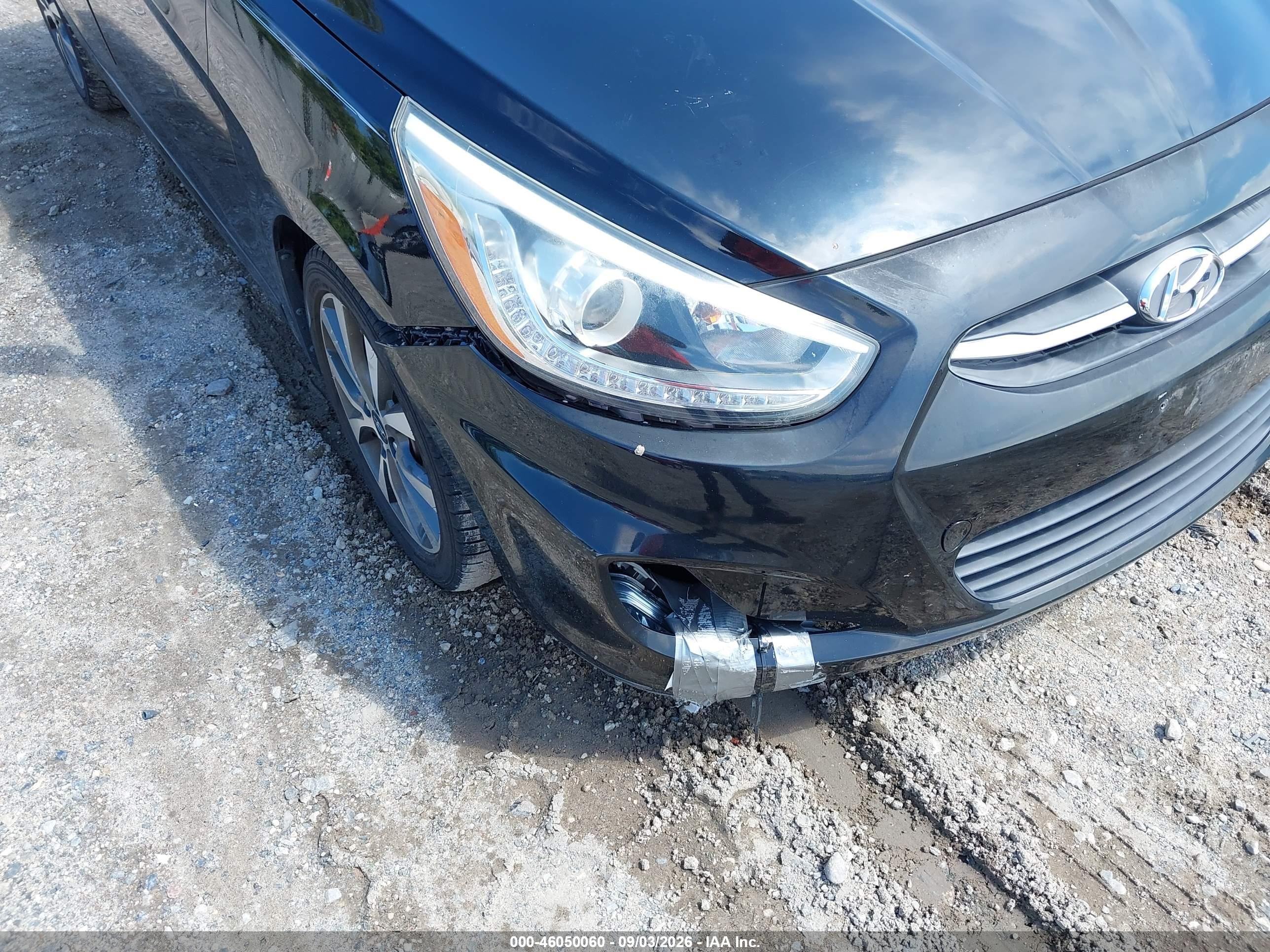 2015 Hyundai Accent Sport Черный vin: KMHCU5AE5FU233149