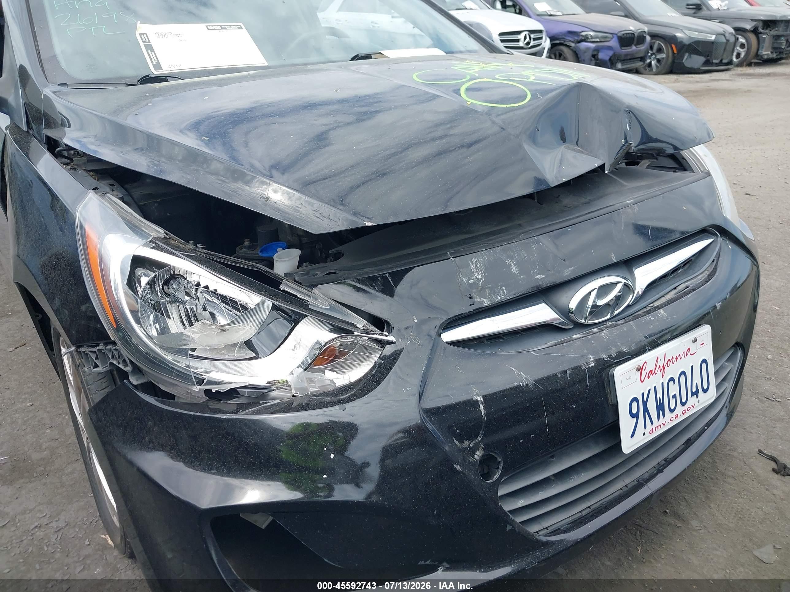 2012 Hyundai Accent Se Black vin: KMHCU5AE6CU030962