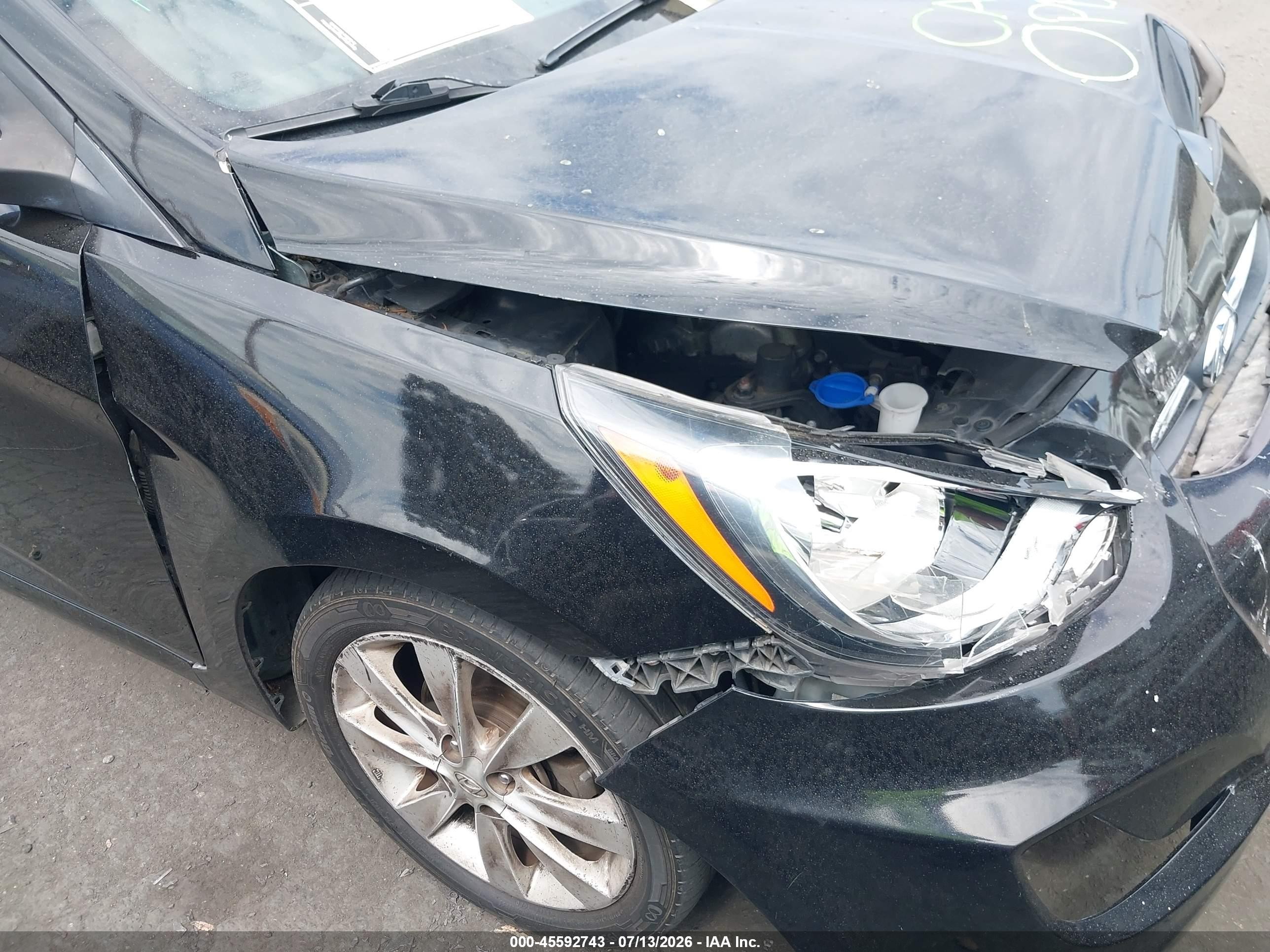 2012 Hyundai Accent Se Black vin: KMHCU5AE6CU030962