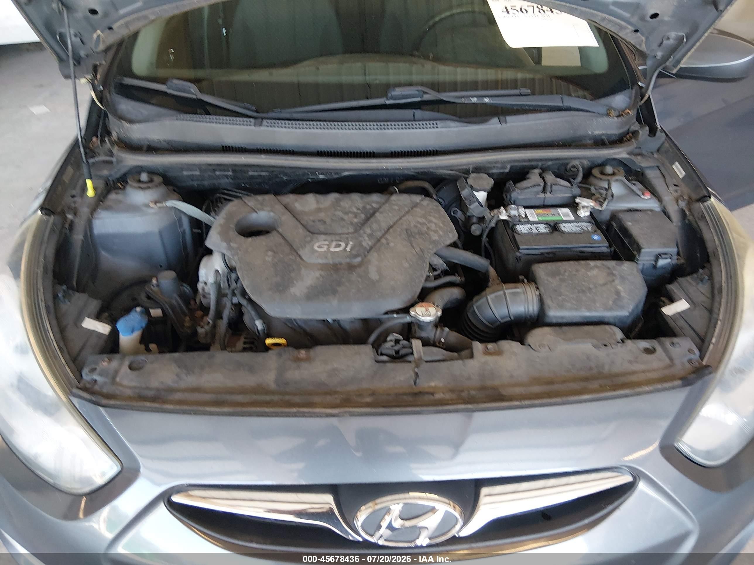 2012 Hyundai Accent Se Gray vin: KMHCU5AE6CU041914