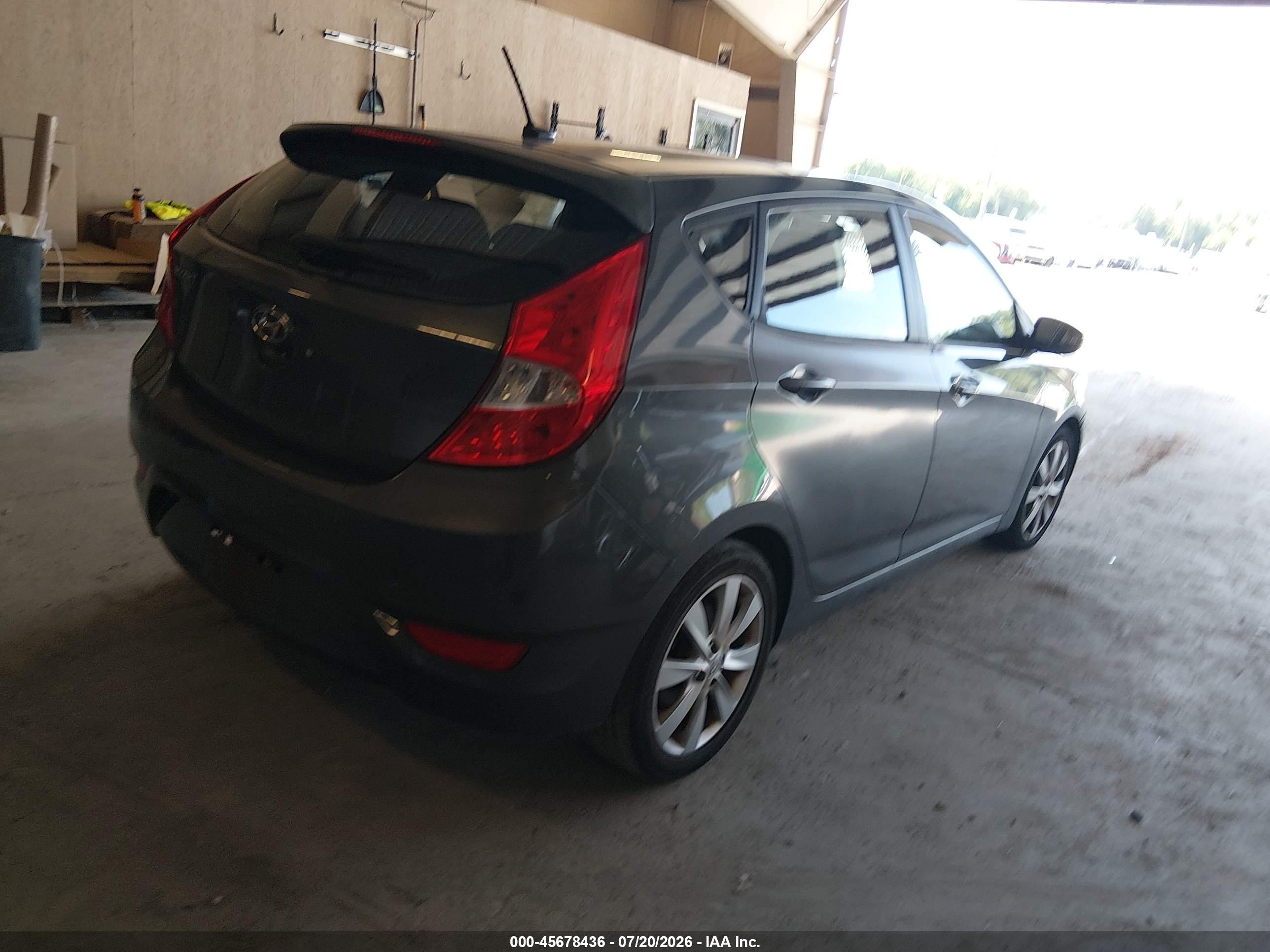 2012 Hyundai Accent Se Gray vin: KMHCU5AE6CU041914