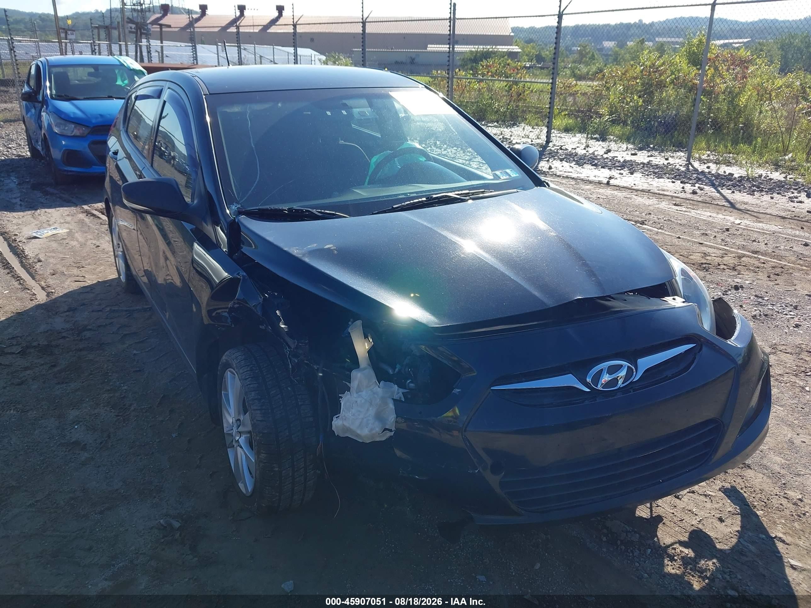 2013 Hyundai Accent Se Black vin: KMHCU5AE6DU091441