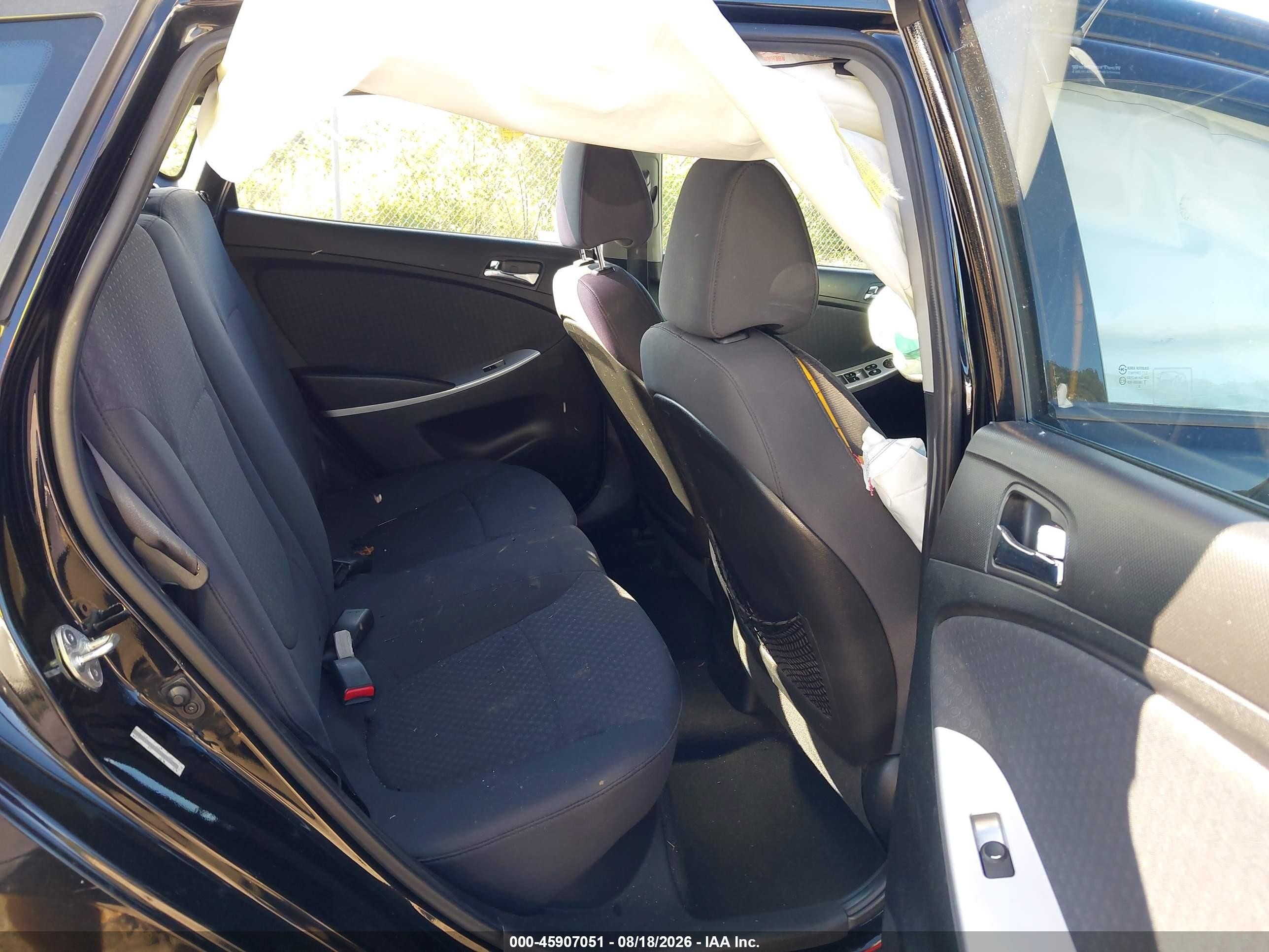 2013 Hyundai Accent Se Black vin: KMHCU5AE6DU091441