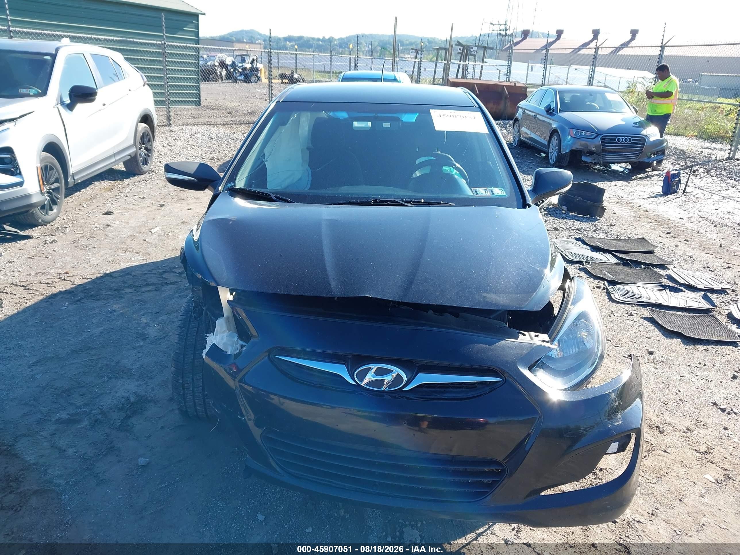 2013 Hyundai Accent Se Black vin: KMHCU5AE6DU091441