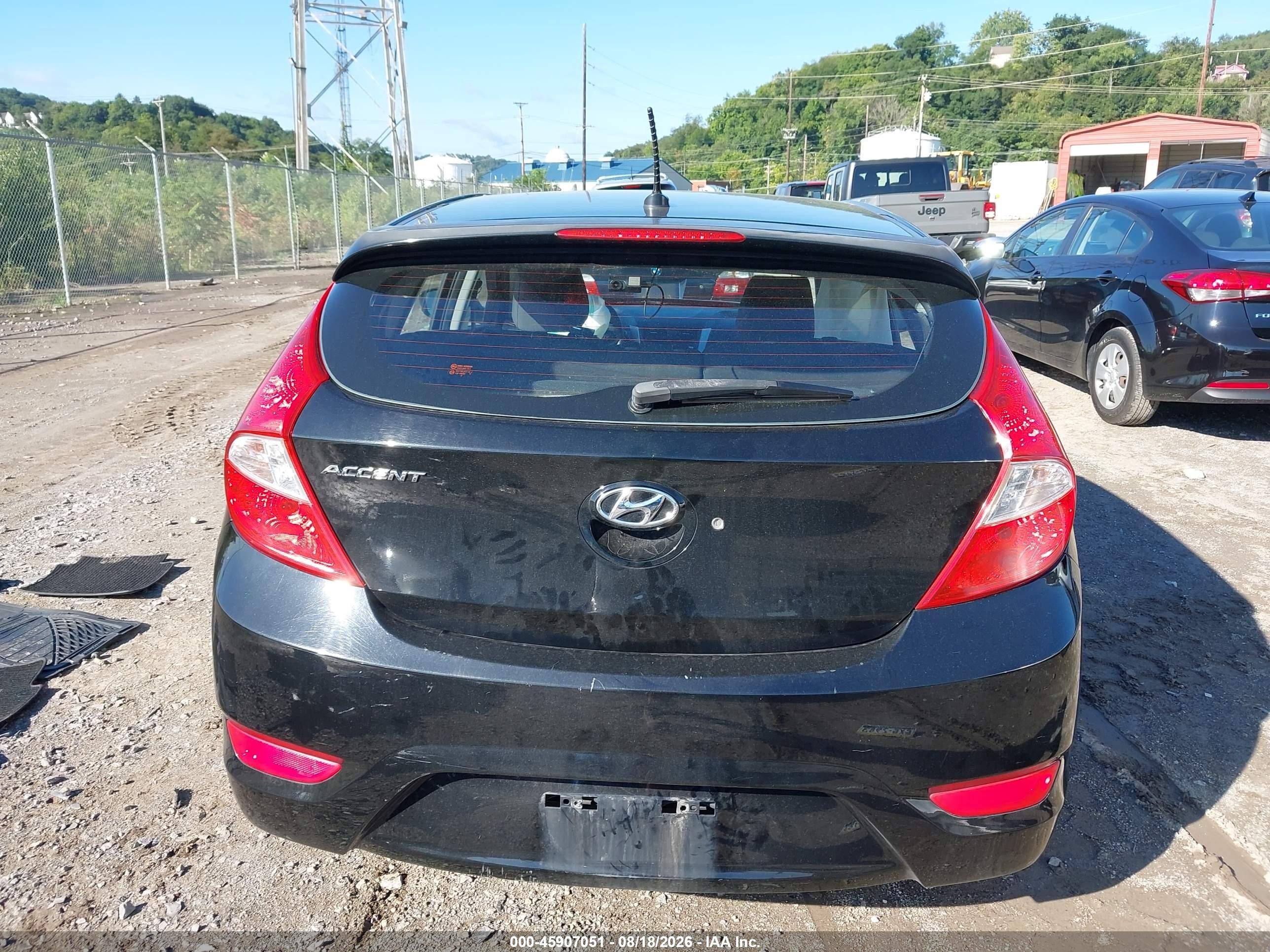 2013 Hyundai Accent Se Black vin: KMHCU5AE6DU091441