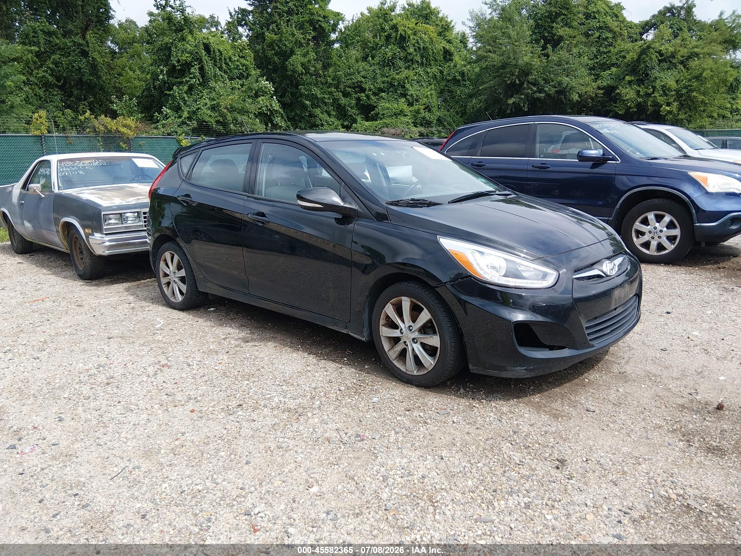 2014 Hyundai Accent Se Black vin: KMHCU5AE6EU155768