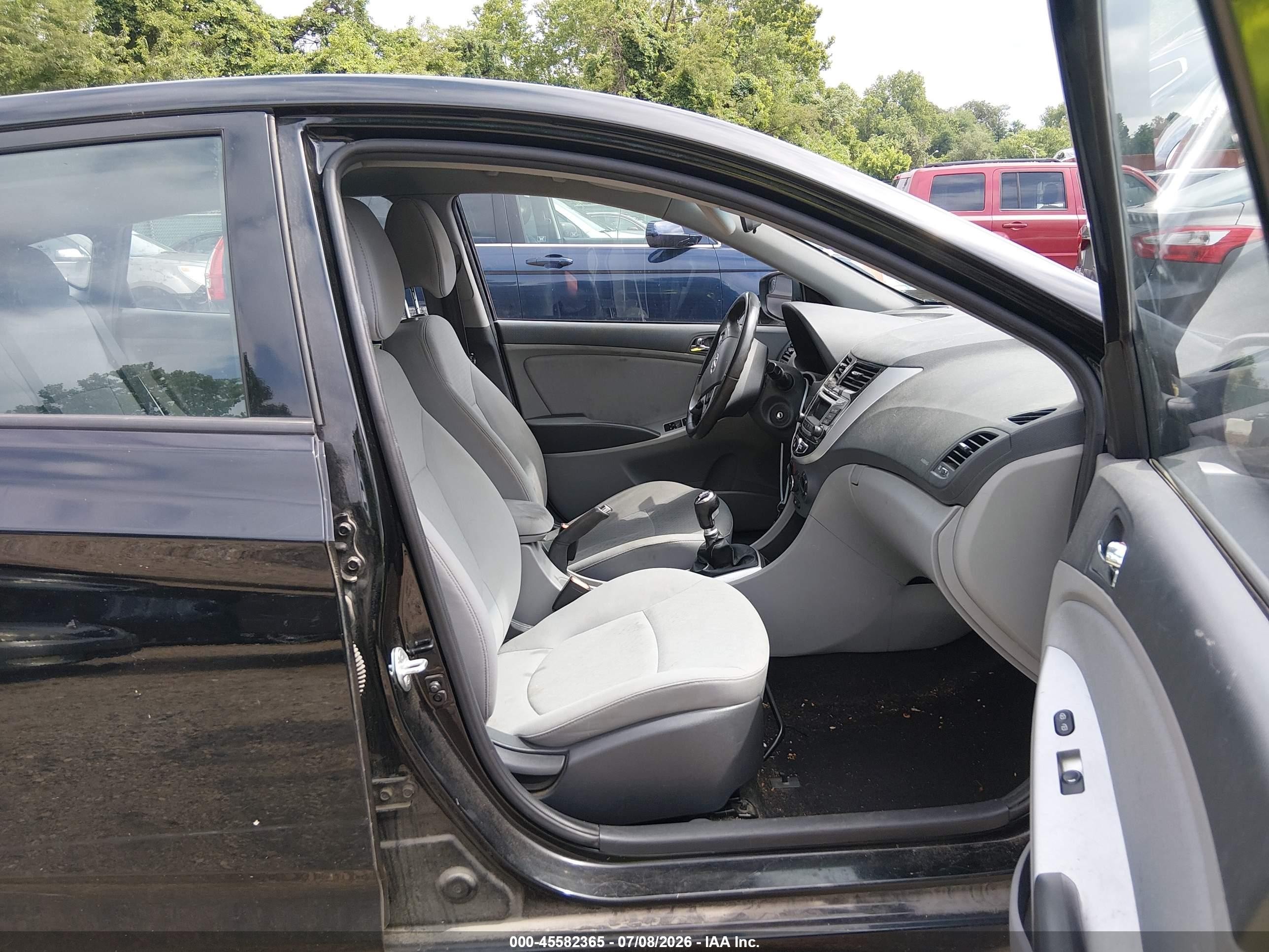 2014 Hyundai Accent Se Black vin: KMHCU5AE6EU155768