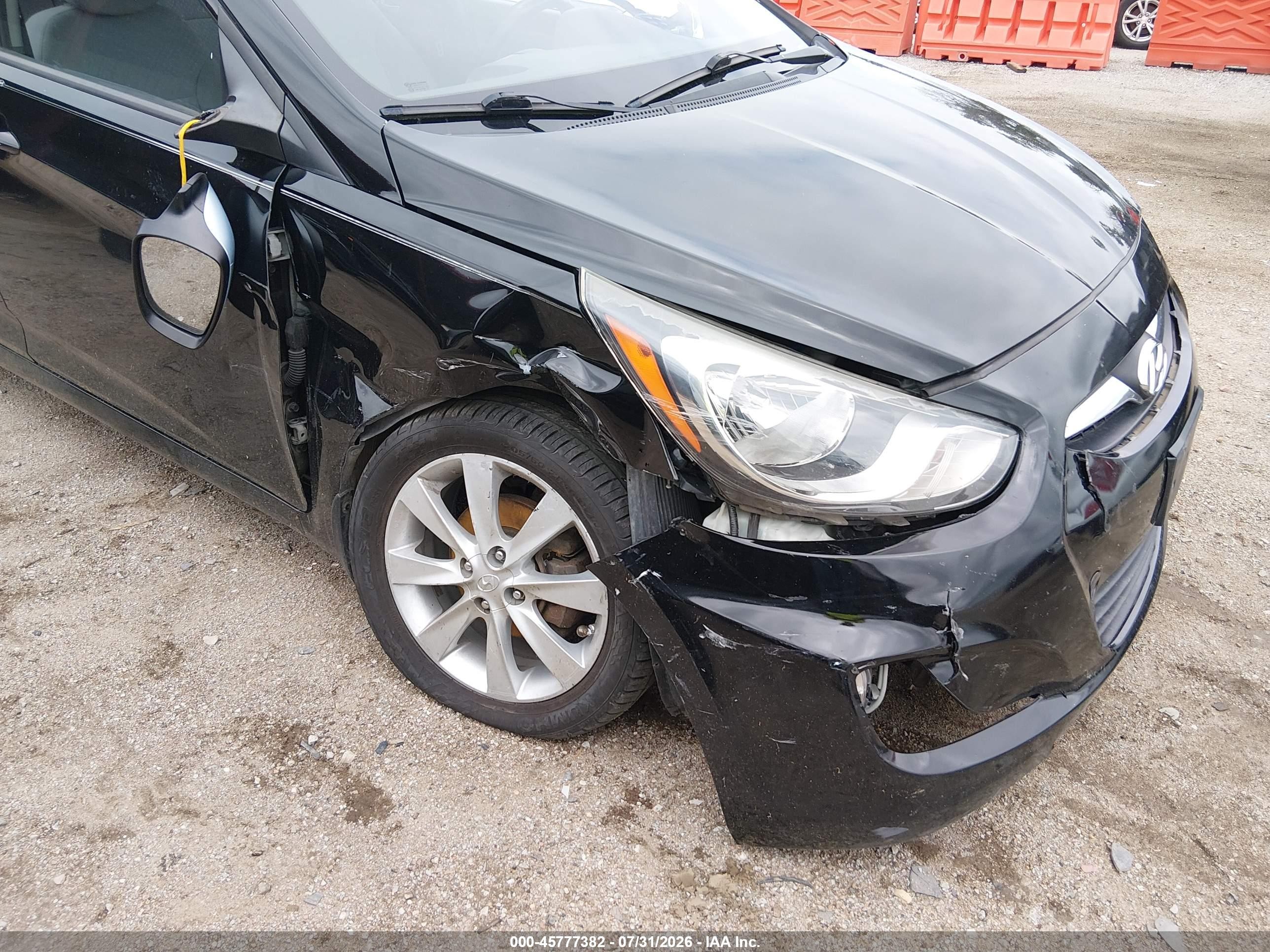 2012 Hyundai Accent Se Black vin: KMHCU5AE7CU017508